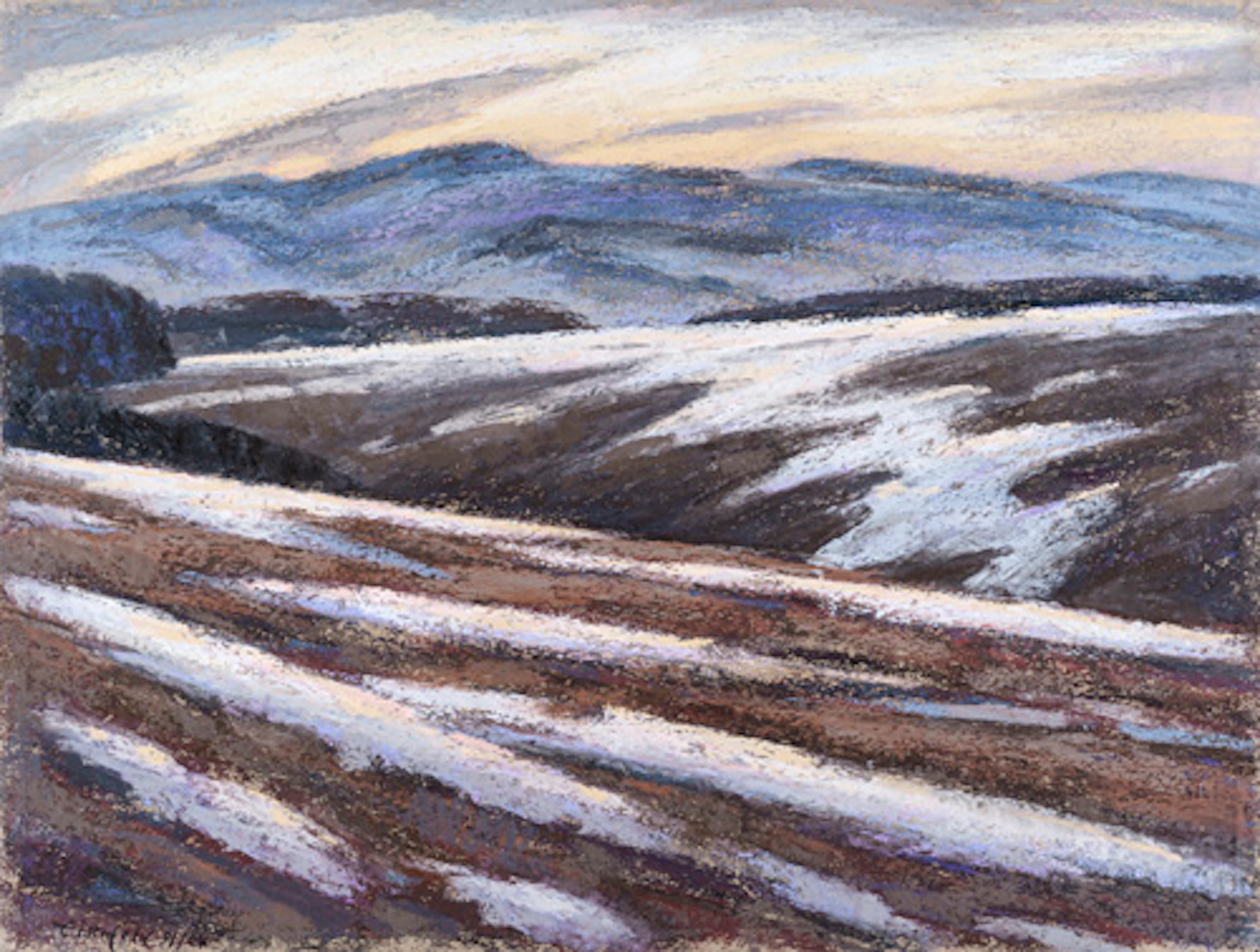 446 Ulrich Eisenfeld "Letzter Schnee am Wilisch (im März)". 1991/2004.