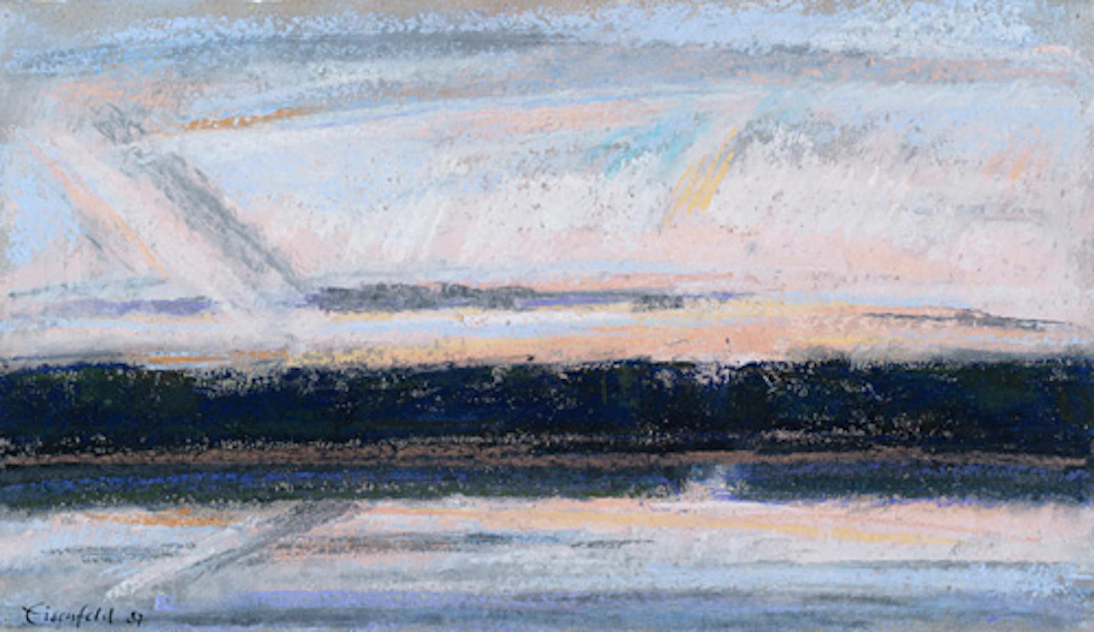 445 Ulrich Eisenfeld "Morgen am See" (Schlachtensee, Berlin). 1987.