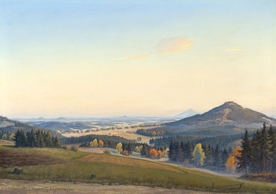 183 Willy Müller-Lückendorf "Ein frühherbstlicher Nachmittag" (Sudetenblick