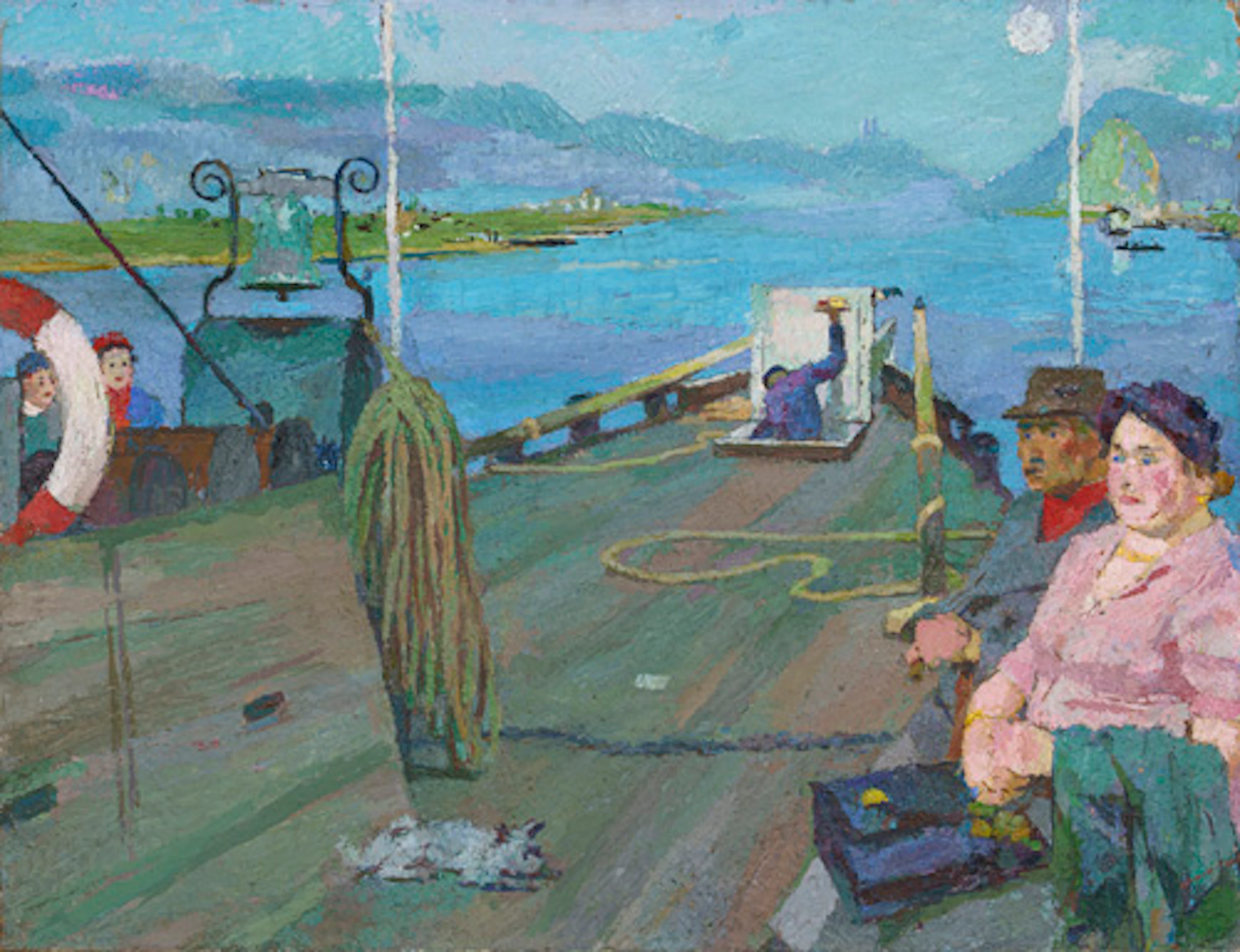 171 Bernhard Kretzschmar "Geburtstag – Fahrt nach Meißen". 1962.