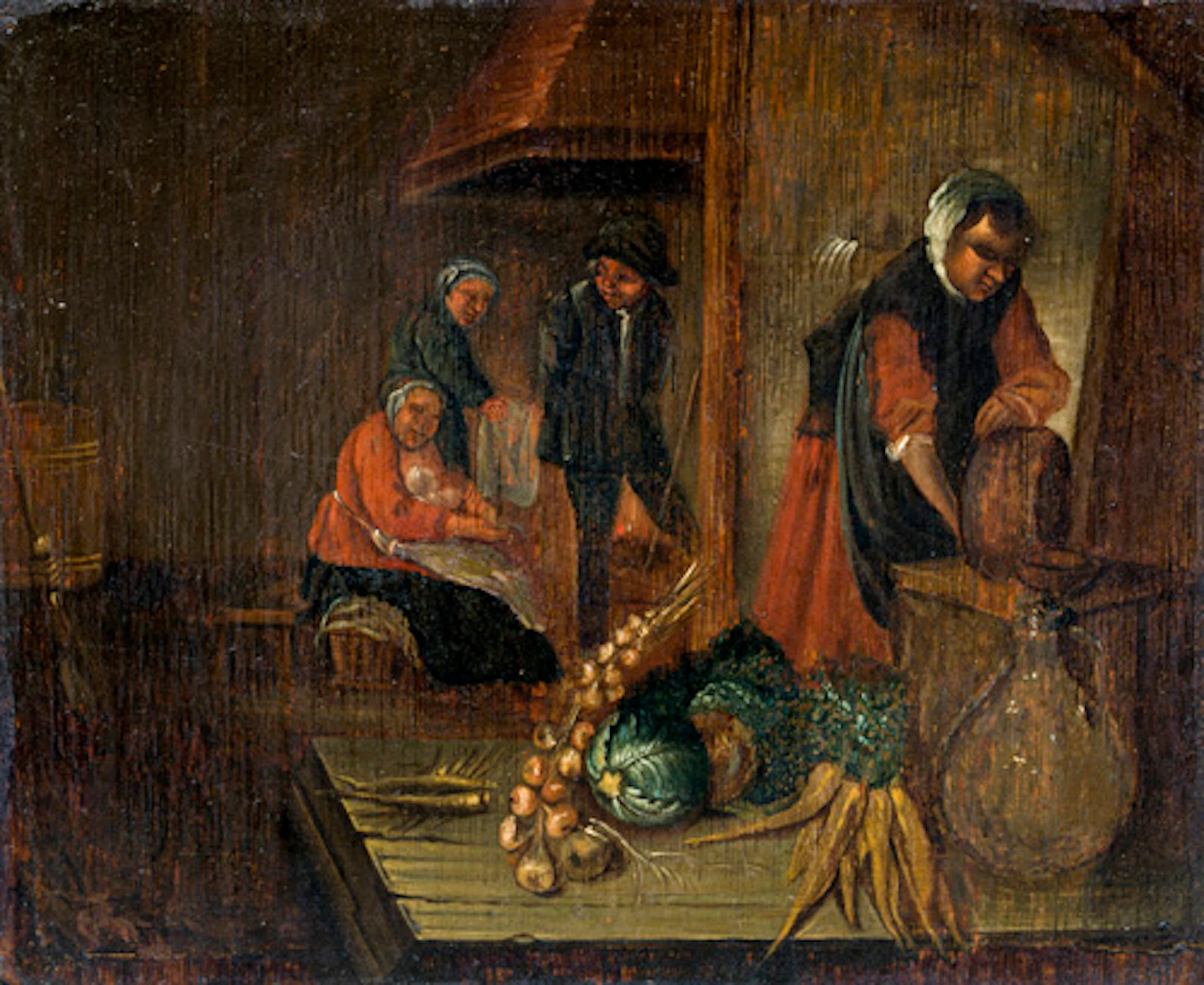 003 Christoffer Jacob Schultze, In der Küche. 1795.