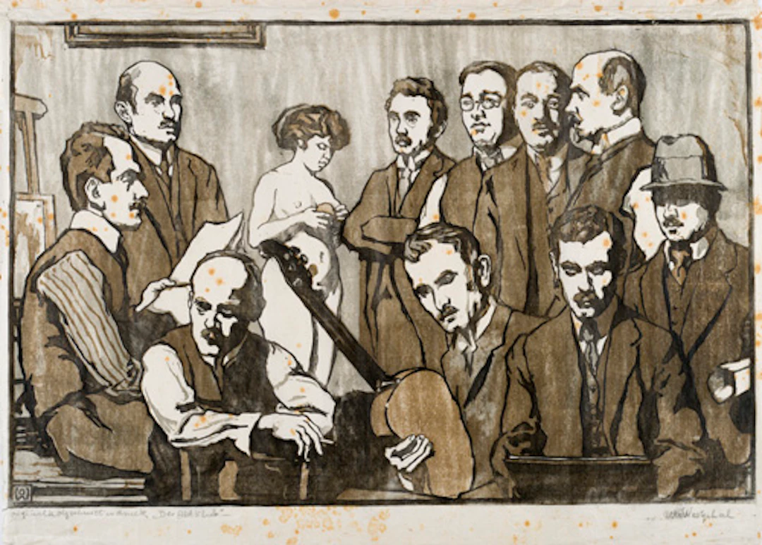 382 Otto Westphal "Der Aktklub". Um 1904–1907.