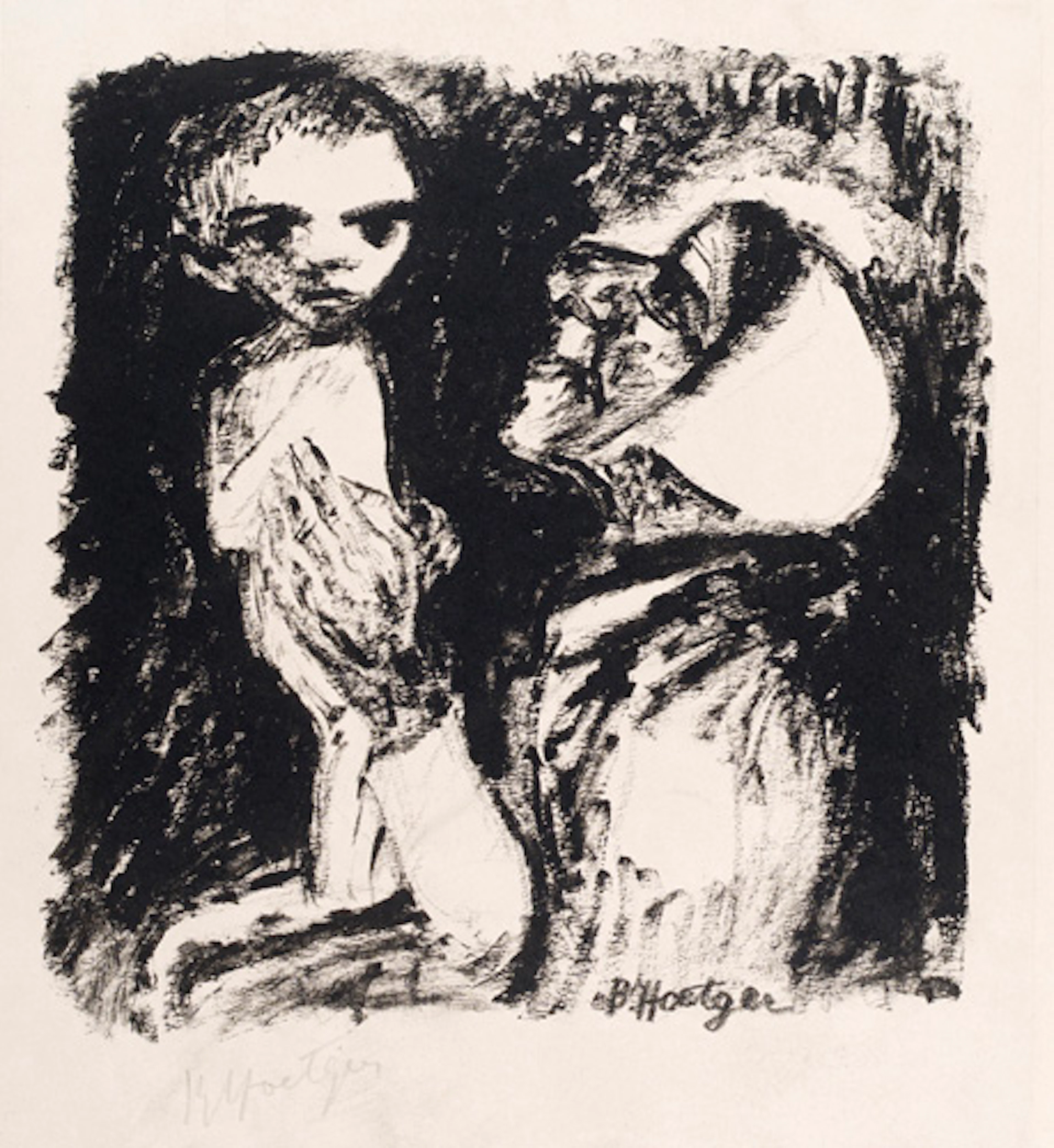295 Bernhard Hoetger "Mutter und Kind". Um 1920.