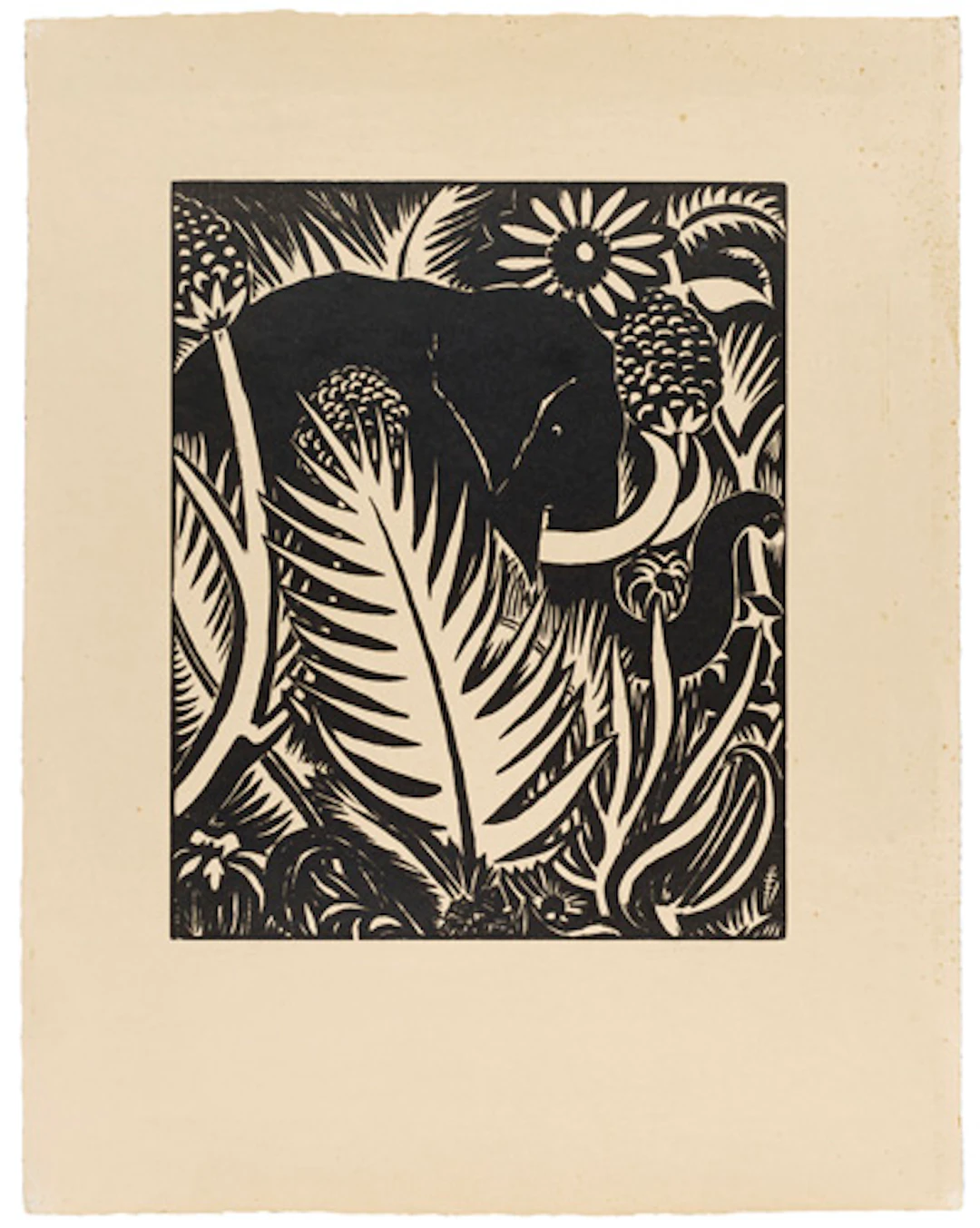 352 Frans Masereel "L'Elephant". 1927.