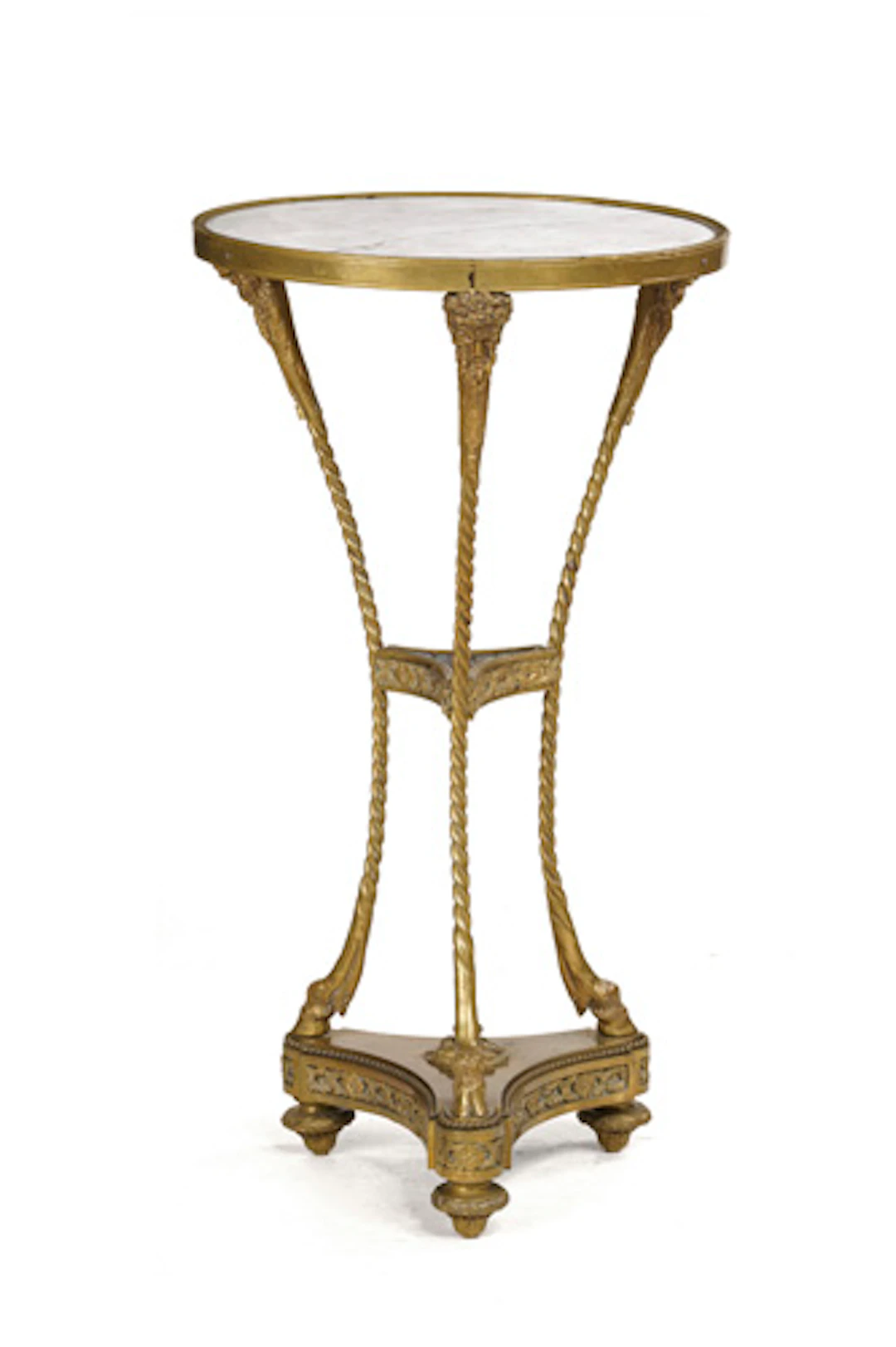 872 Gueridon mit Satyr-Köpfen im Louis XVI-Stil. Wohl Frankreich.