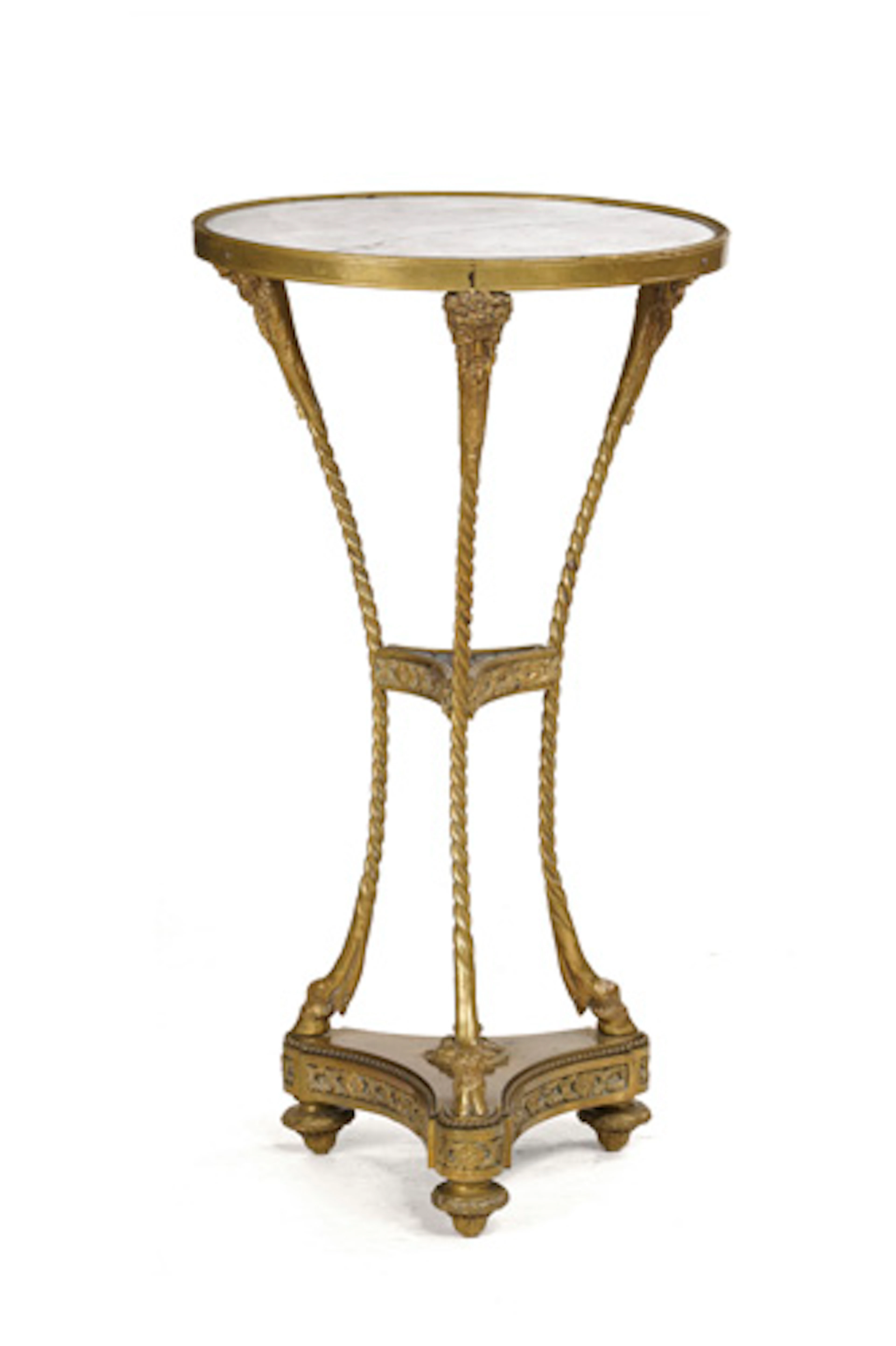 872 Gueridon mit Satyr-Köpfen im Louis XVI-Stil. Wohl Frankreich.