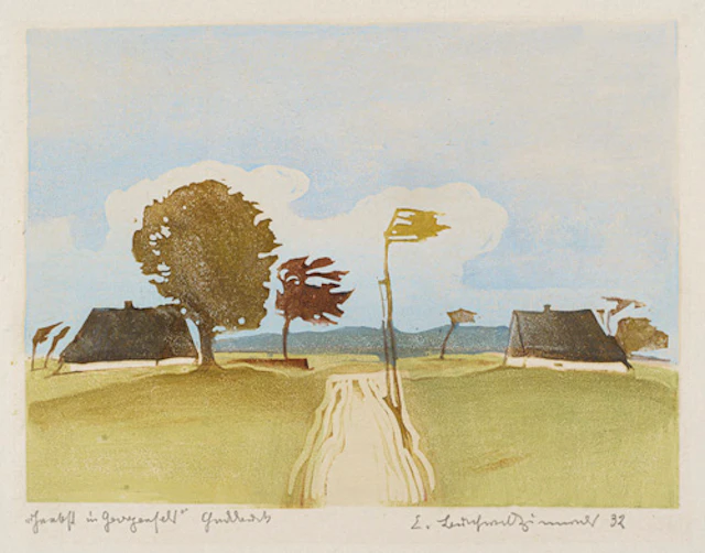 265 Erich Buchwald-Zinnwald "Herbst in Georgenfeld". 1932.