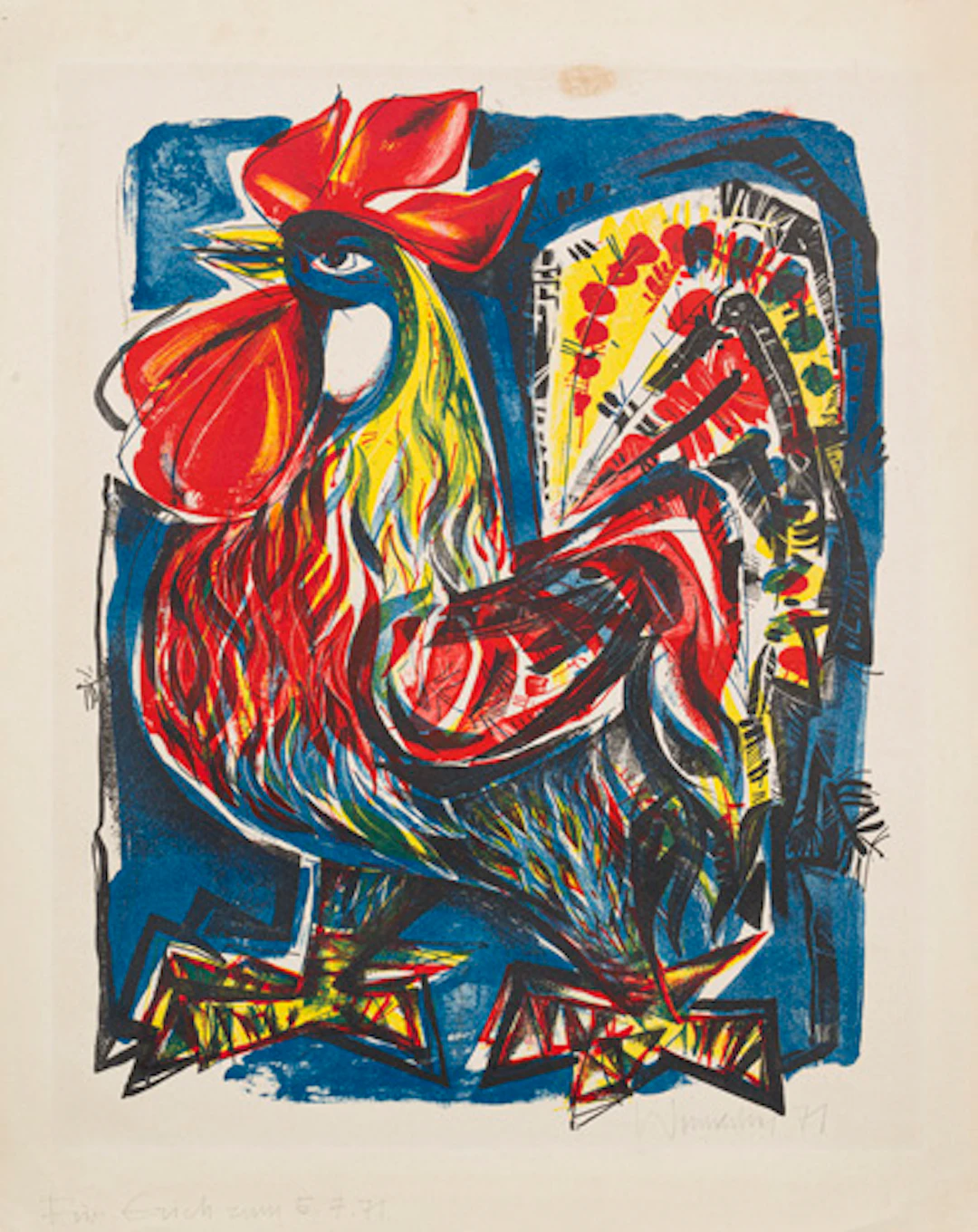 636 Walter Womacka, Großer Hahn. 1971.