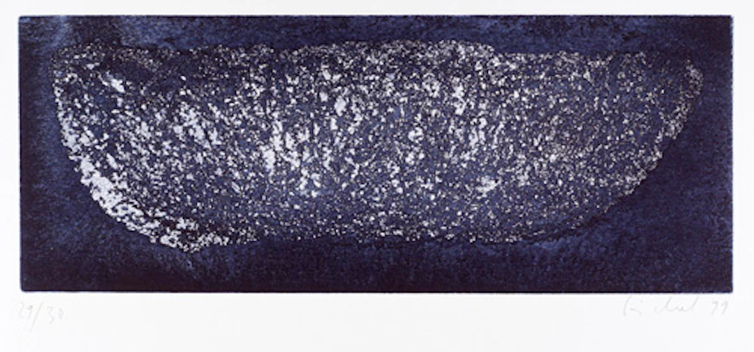 460 Eberhard Göschel, Nachtblaue Form. 1999.