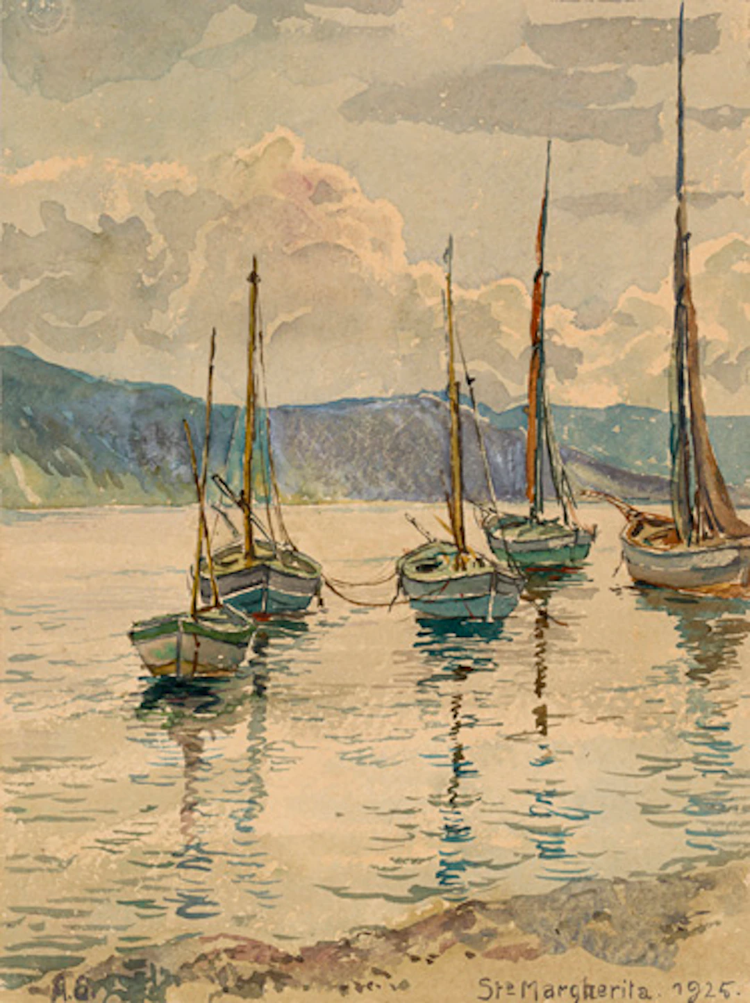 359 Alfred Oehring "Santa Margherita" (Ligurien) / "Rapallo" / "Locarno"