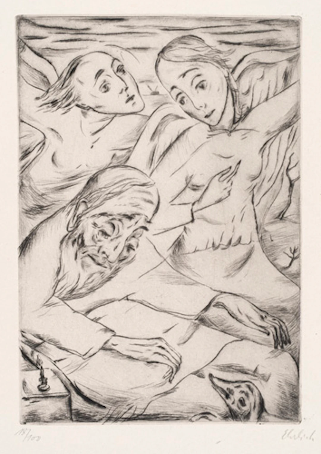 280 Georg Ehrlich, Engel. Um 1920.