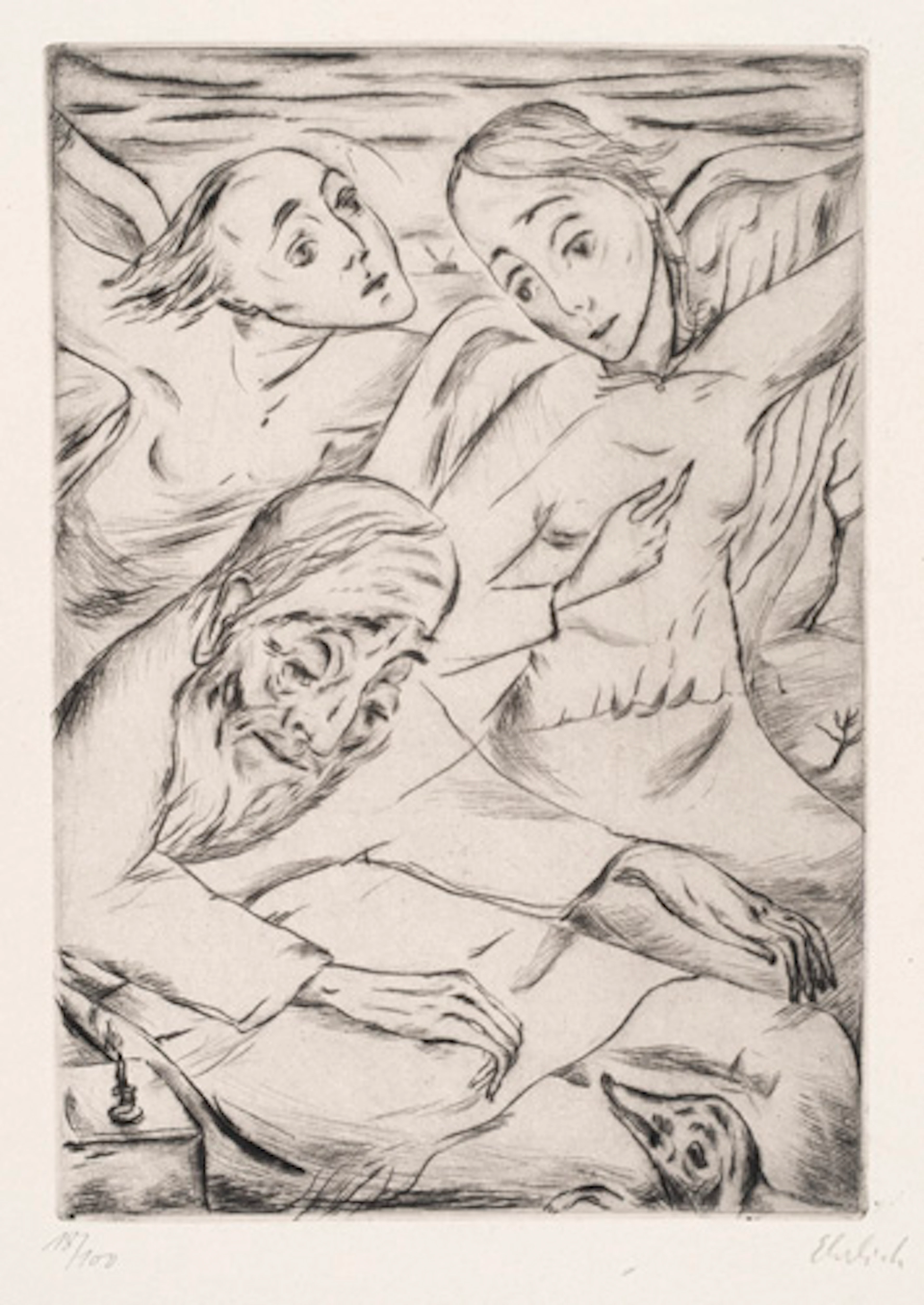 280 Georg Ehrlich, Engel. Um 1920.