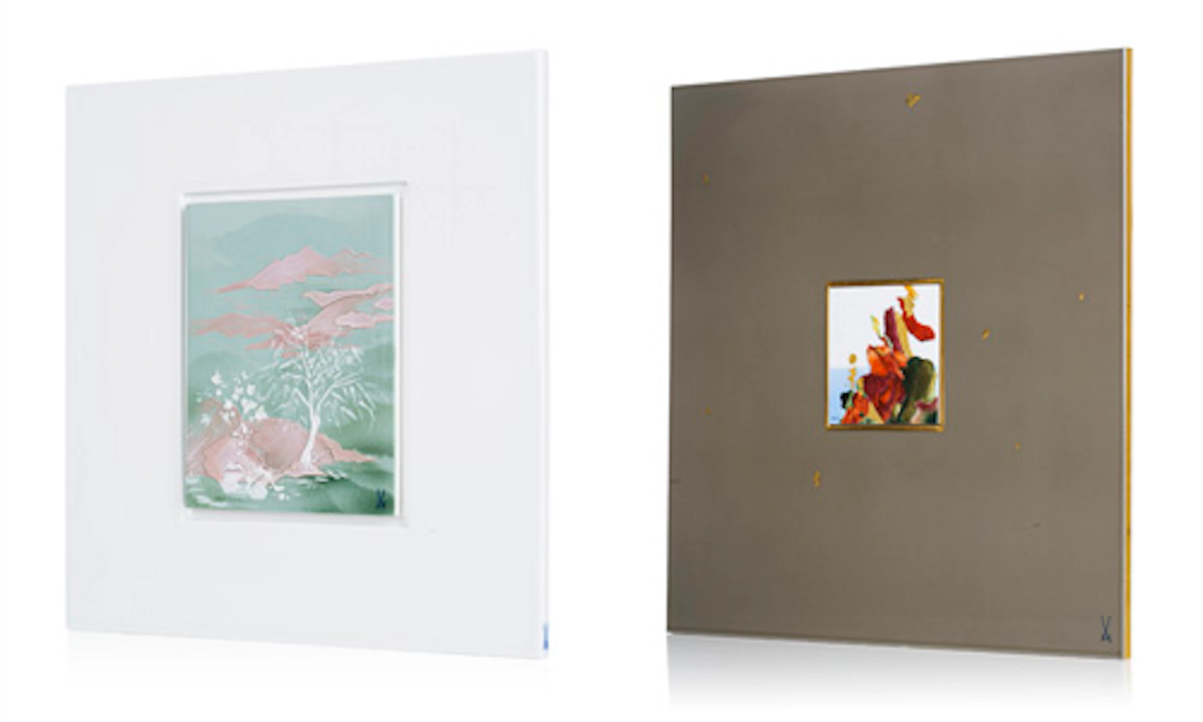 712 Bildplatte "Japanische Landschaft" Anette Waldeck für Meissen