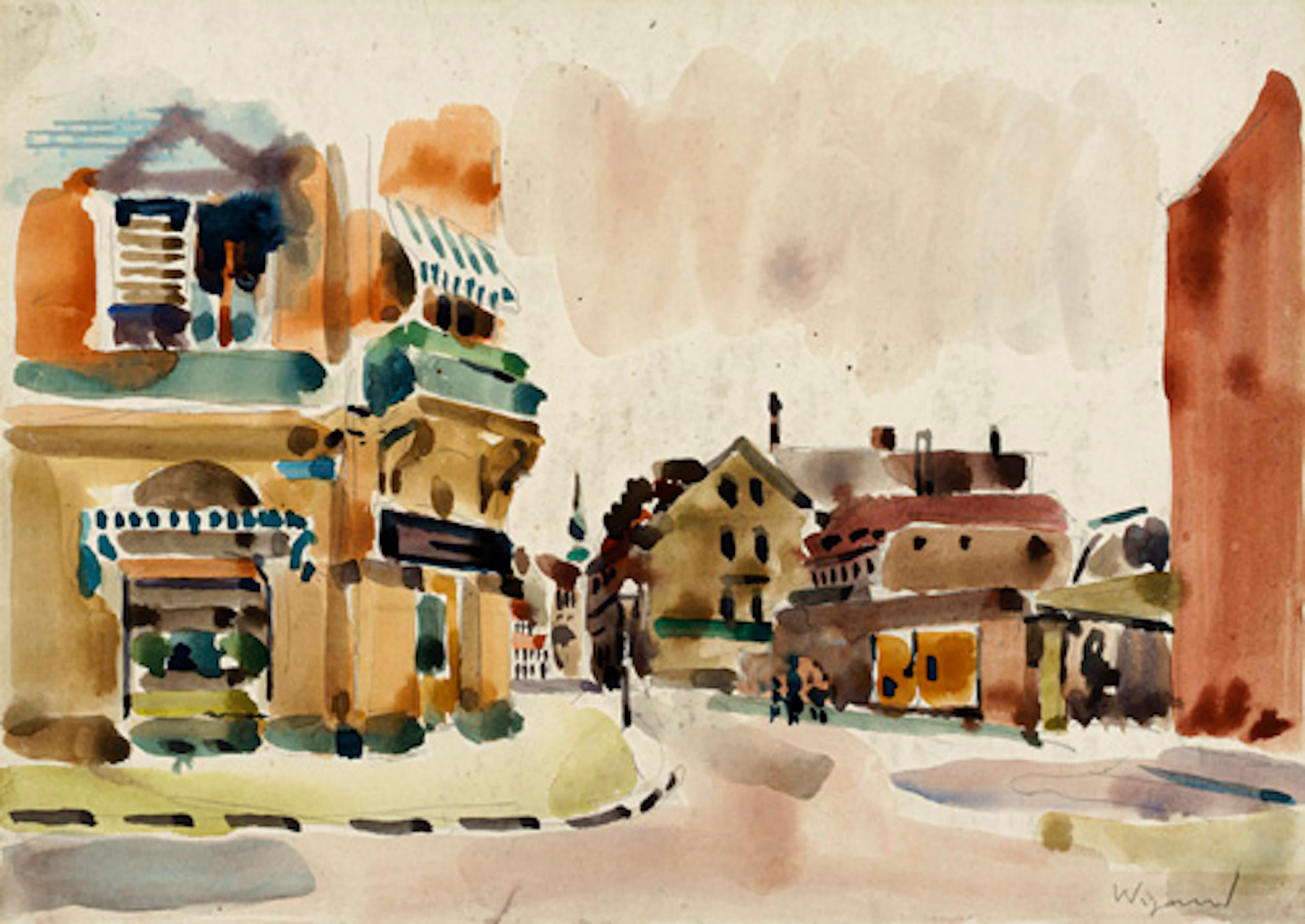 391 Albert Wigand "Straße". 1940.