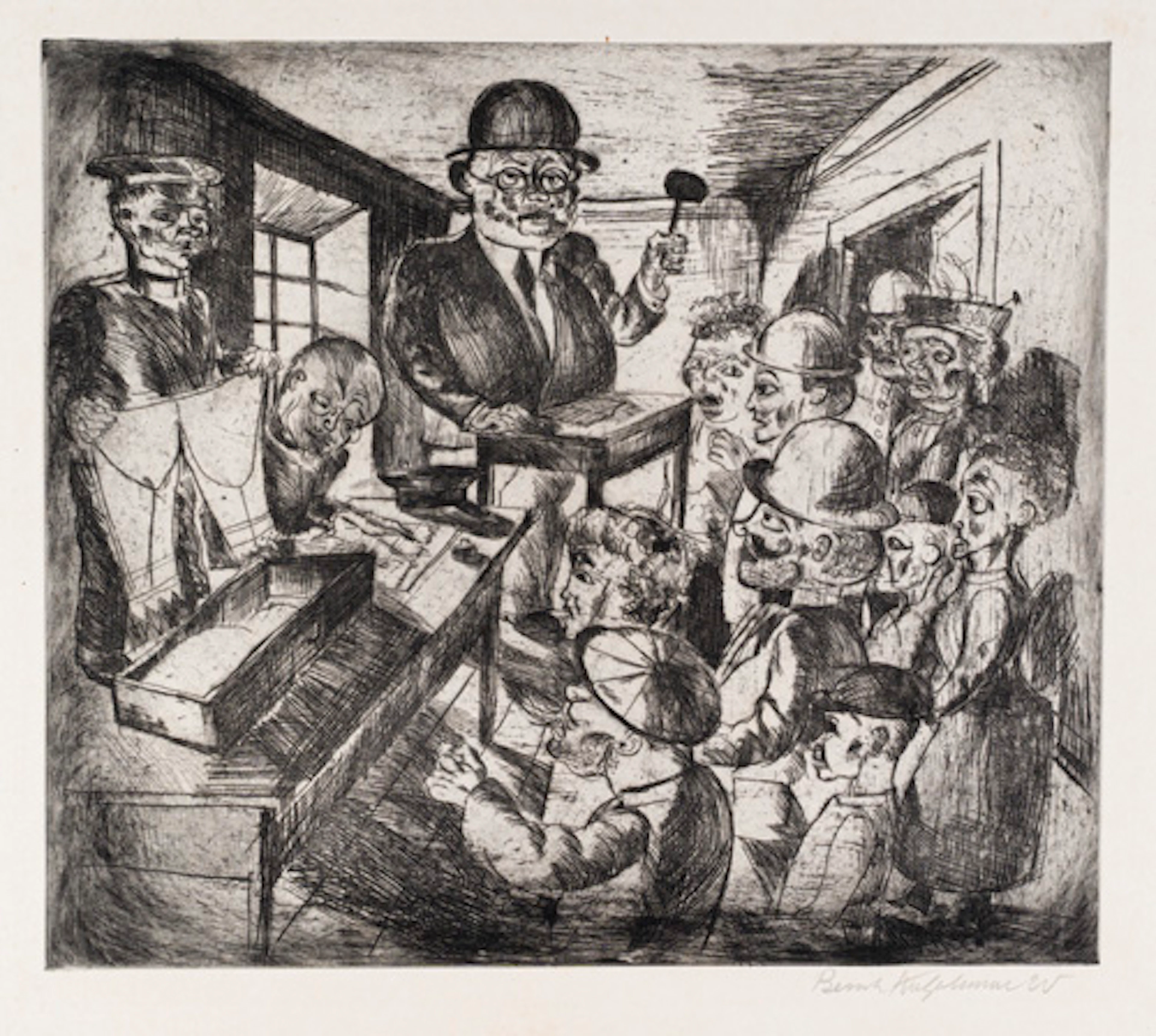 333 Bernhard Kretzschmar "Auktion". 1920.
