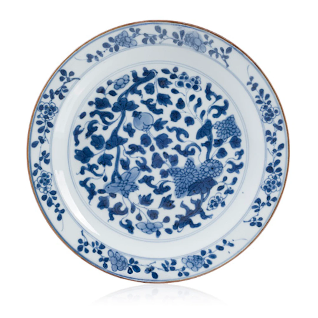 692 Teller aus der Sammlung August des Starken. China. Jingdezhen.