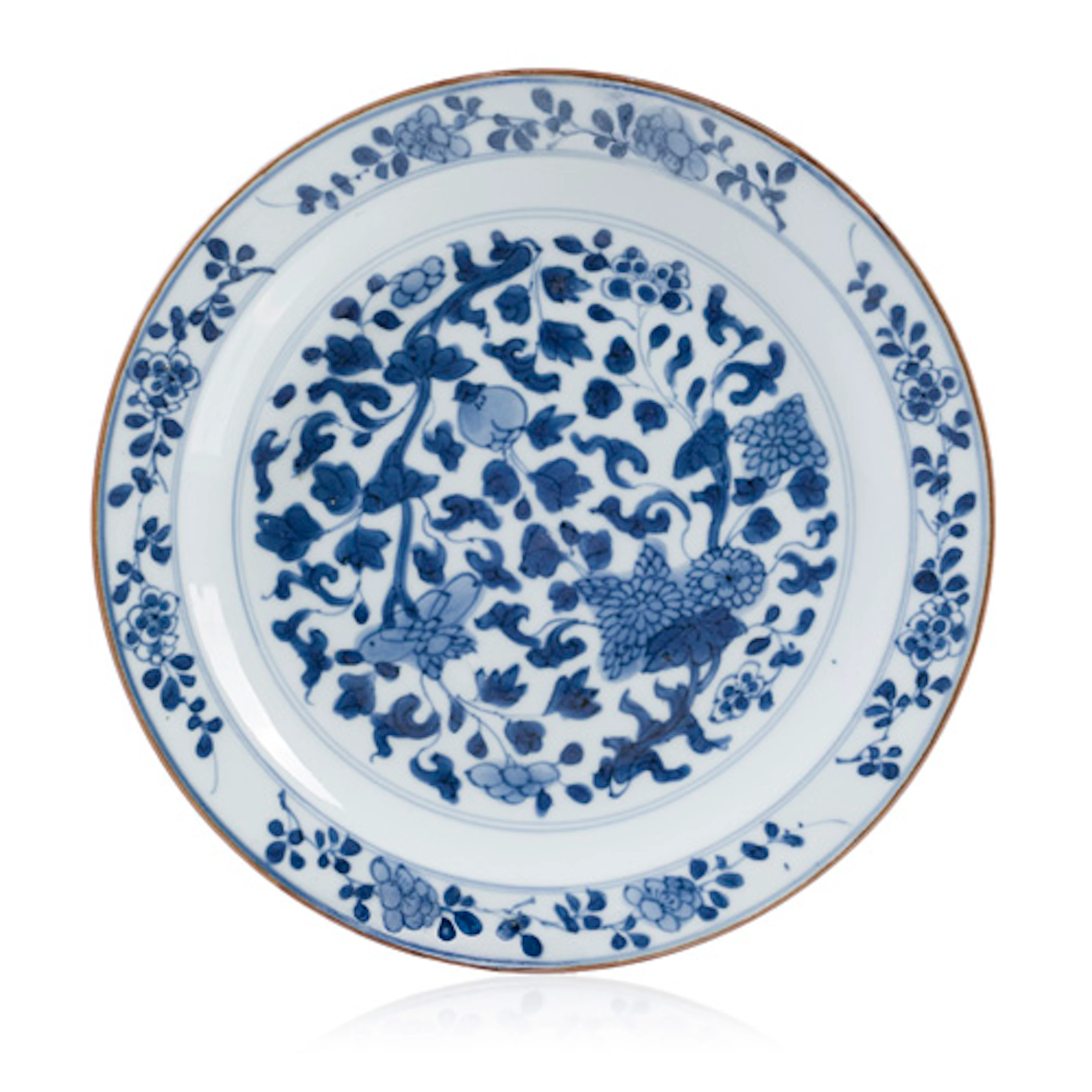 692 Teller aus der Sammlung August des Starken. China. Jingdezhen.