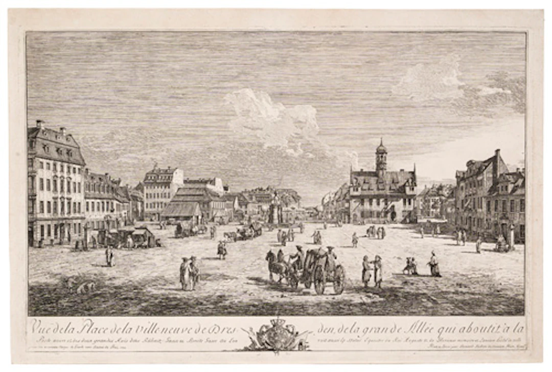 221 Bernardo Bellotto, gen. Canaletto "Vue de la Place de la Ville-neuve