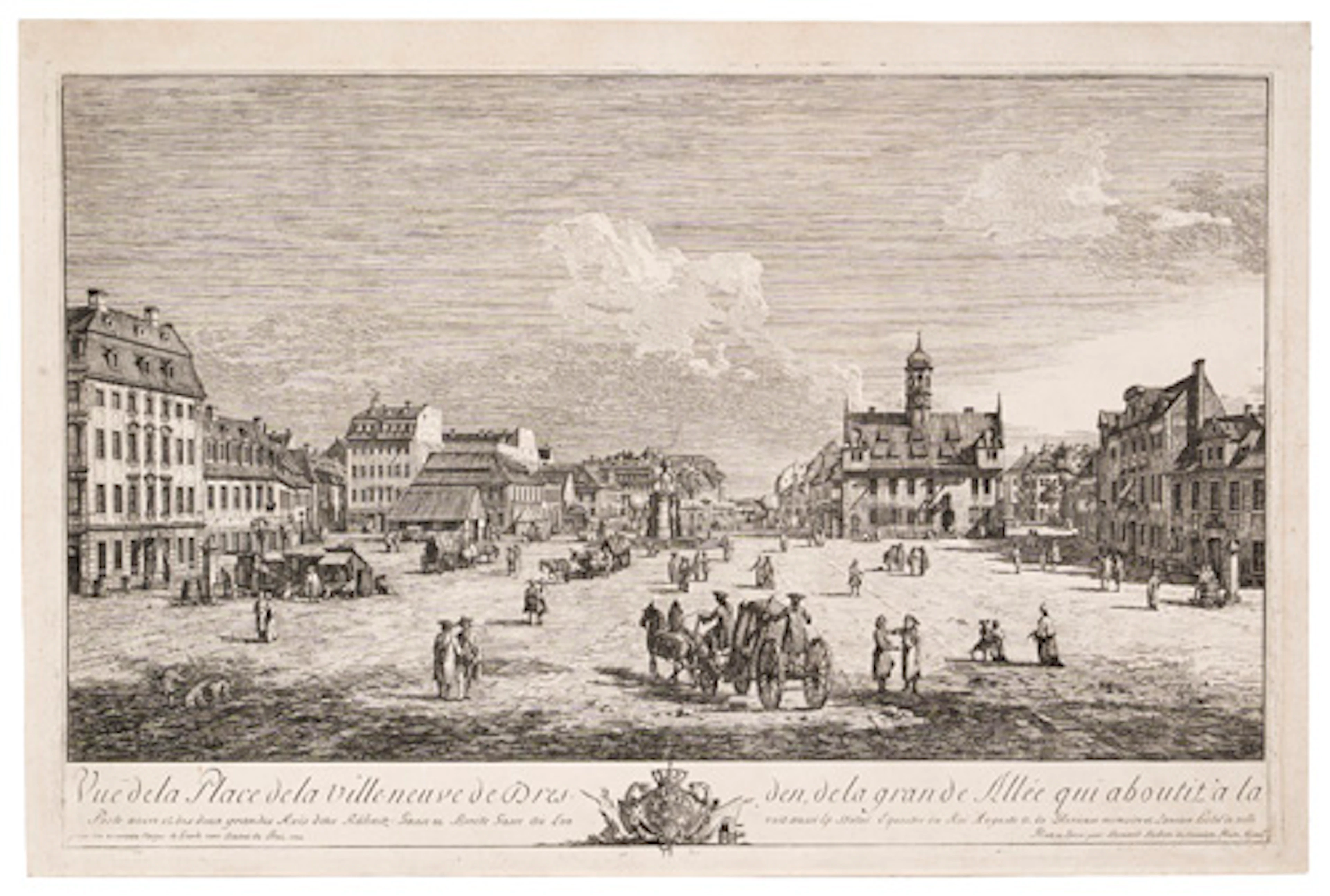 221 Bernardo Bellotto, gen. Canaletto "Vue de la Place de la Ville-neuve