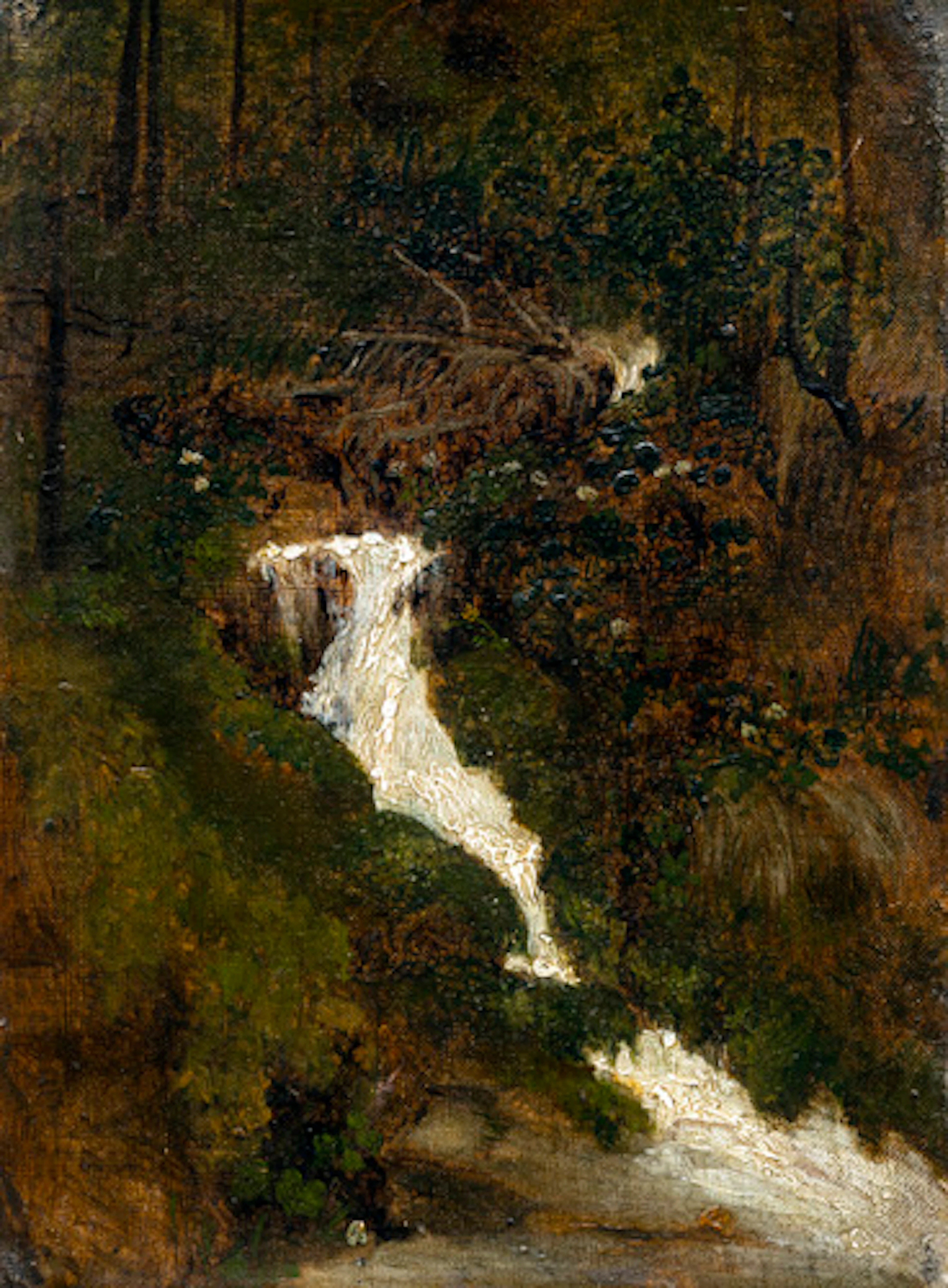 022 Christian Friedrich Gille "Gebirgsbach". Um 1850/1860.