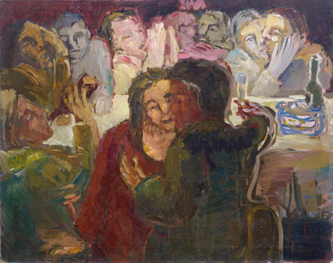 203 Wolfgang Smy, Abendliche Gesellschaft. 1979.