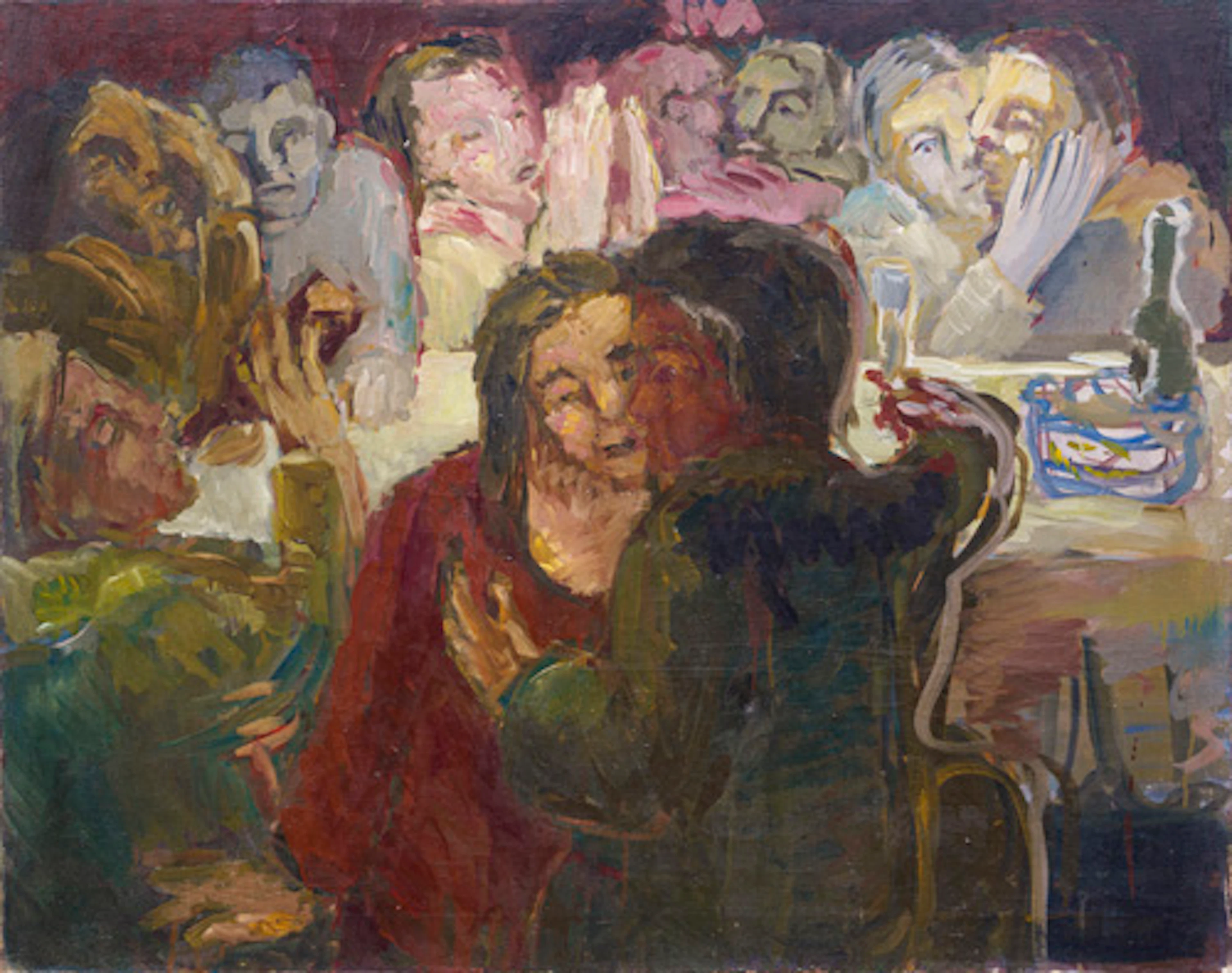 203 Wolfgang Smy, Abendliche Gesellschaft. 1979.