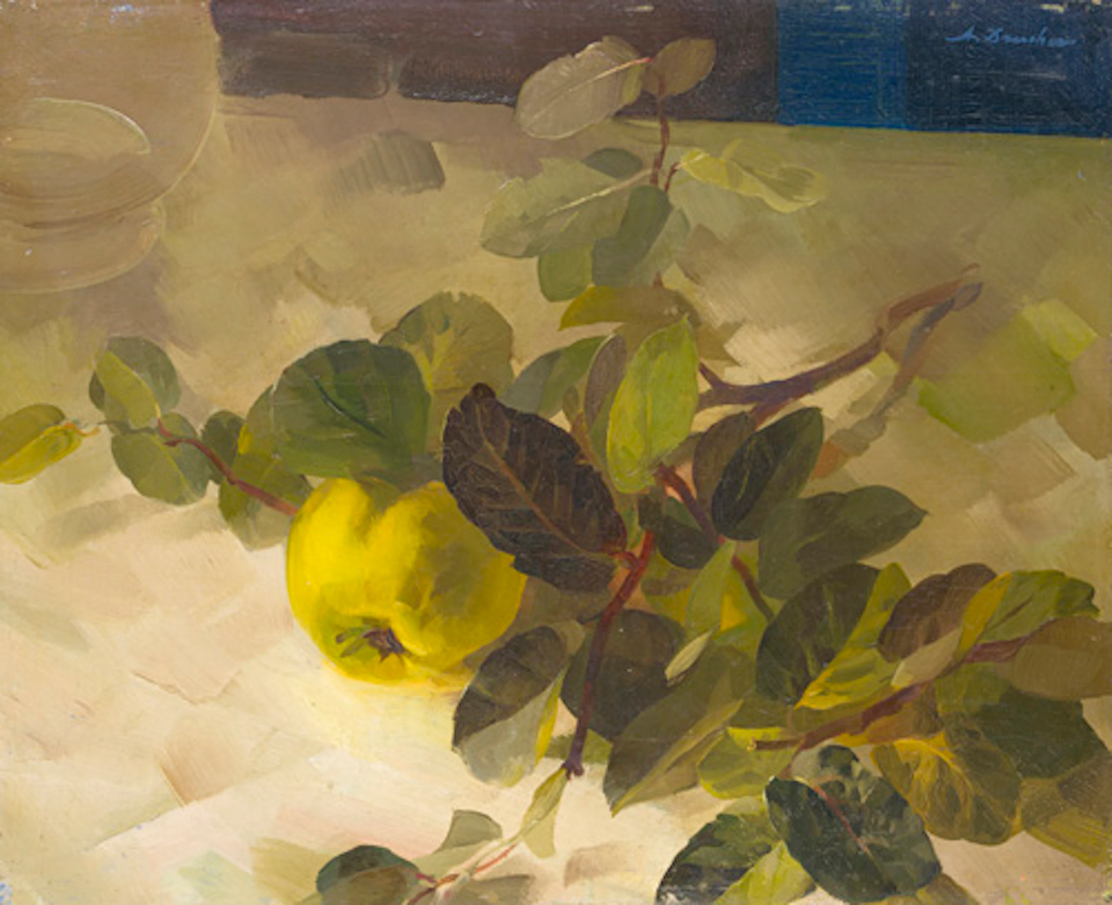 116 Arno Drescher "Quittenzweig". Um 1940 -1948.