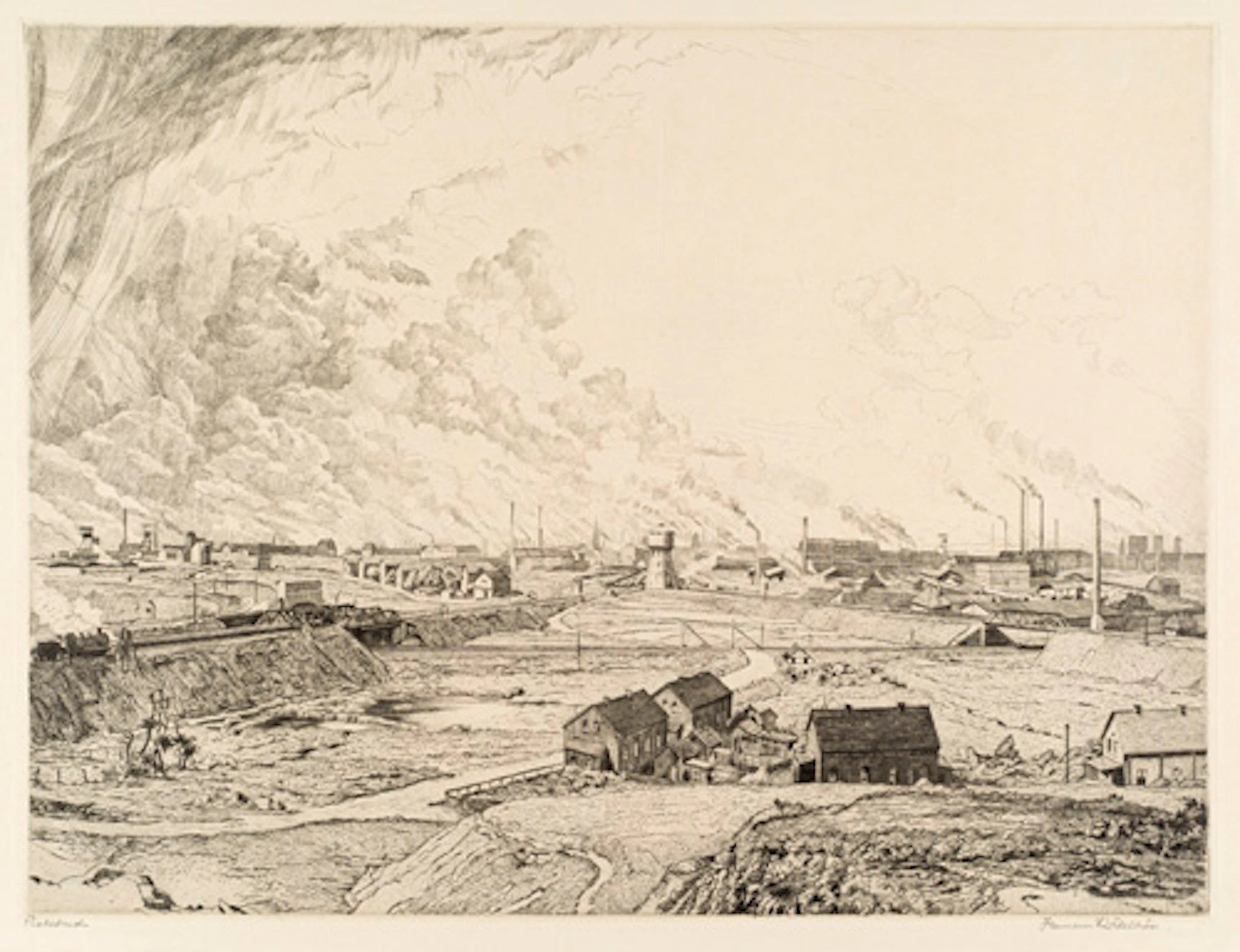 312 Hermann Kätelhön, Stadt der Arbeit, Mine Bochum. Frühes 20. Jh.