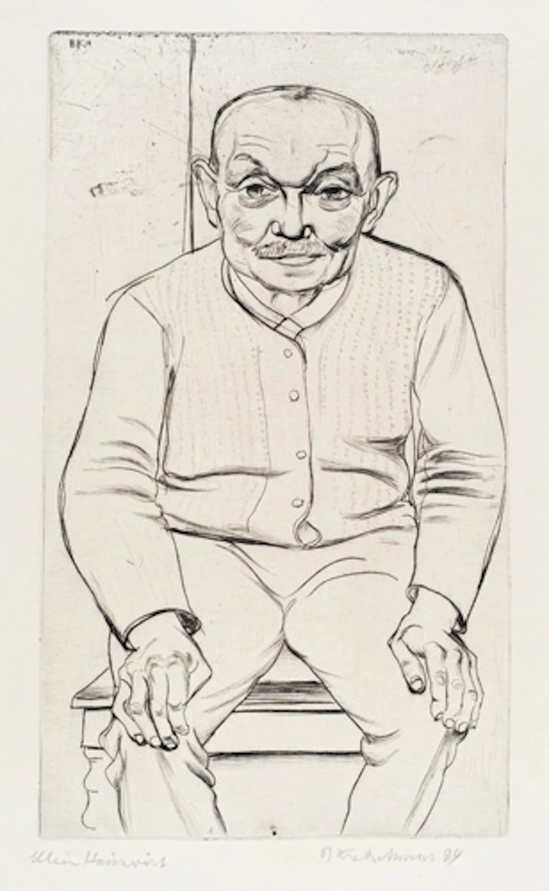 332 Bernhard Kretzschmar "Mein Hauswirt". 1924.