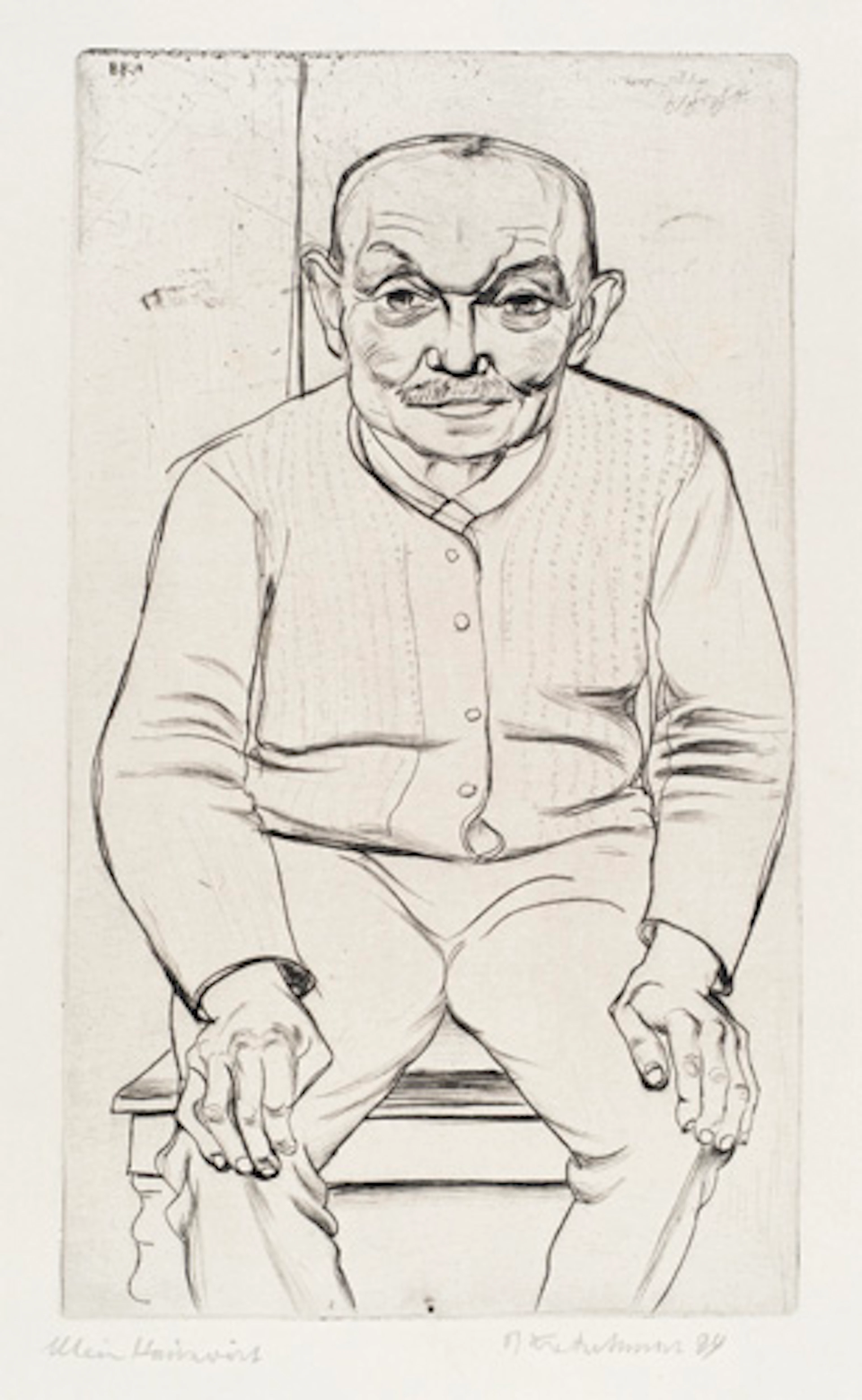 332 Bernhard Kretzschmar "Mein Hauswirt". 1924.