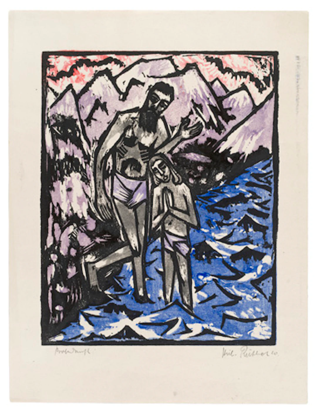 367 Hubert Rüther "Taufe Christi". 1920.