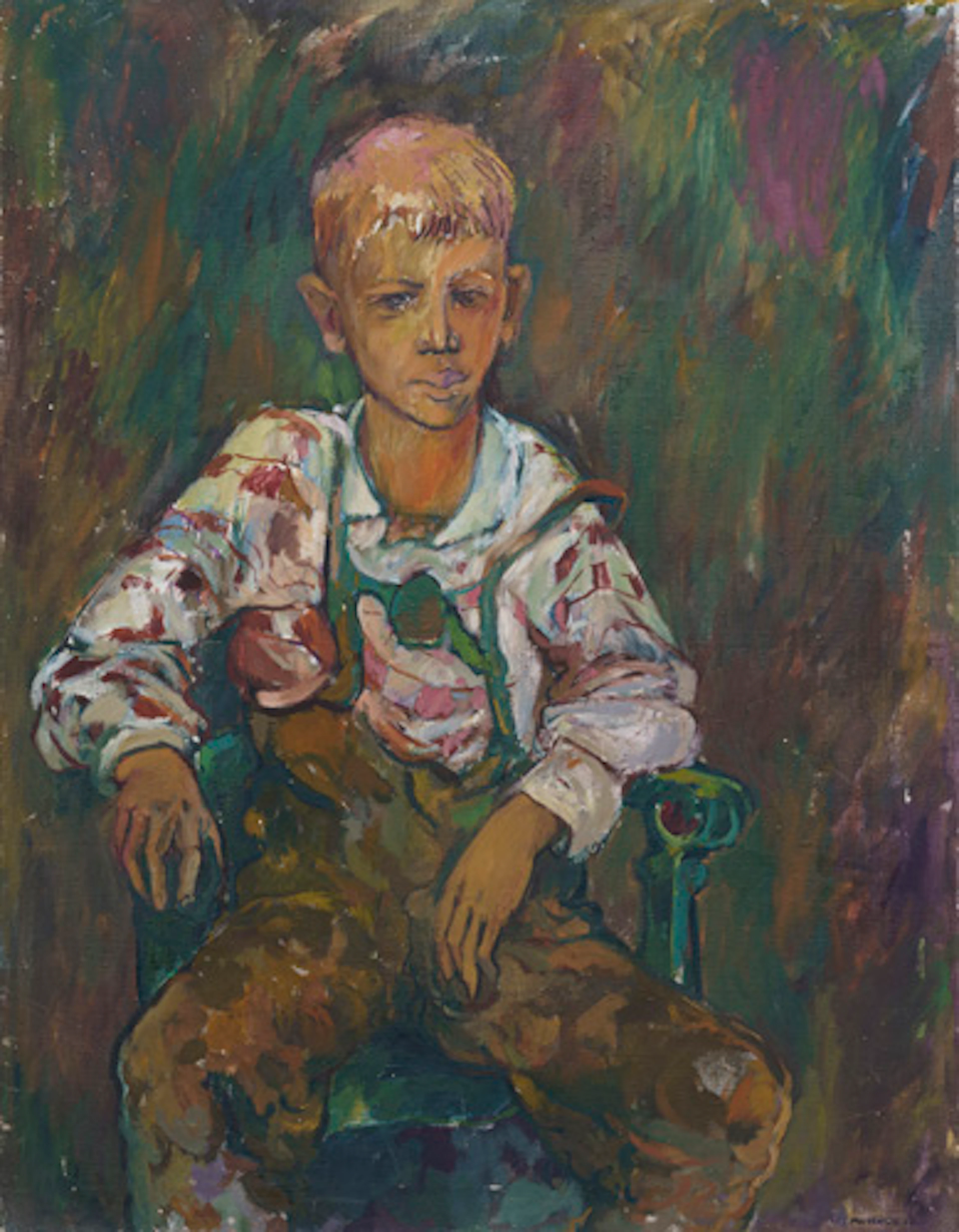 181 Peter Muschter "Knabenbildnis". 1968.