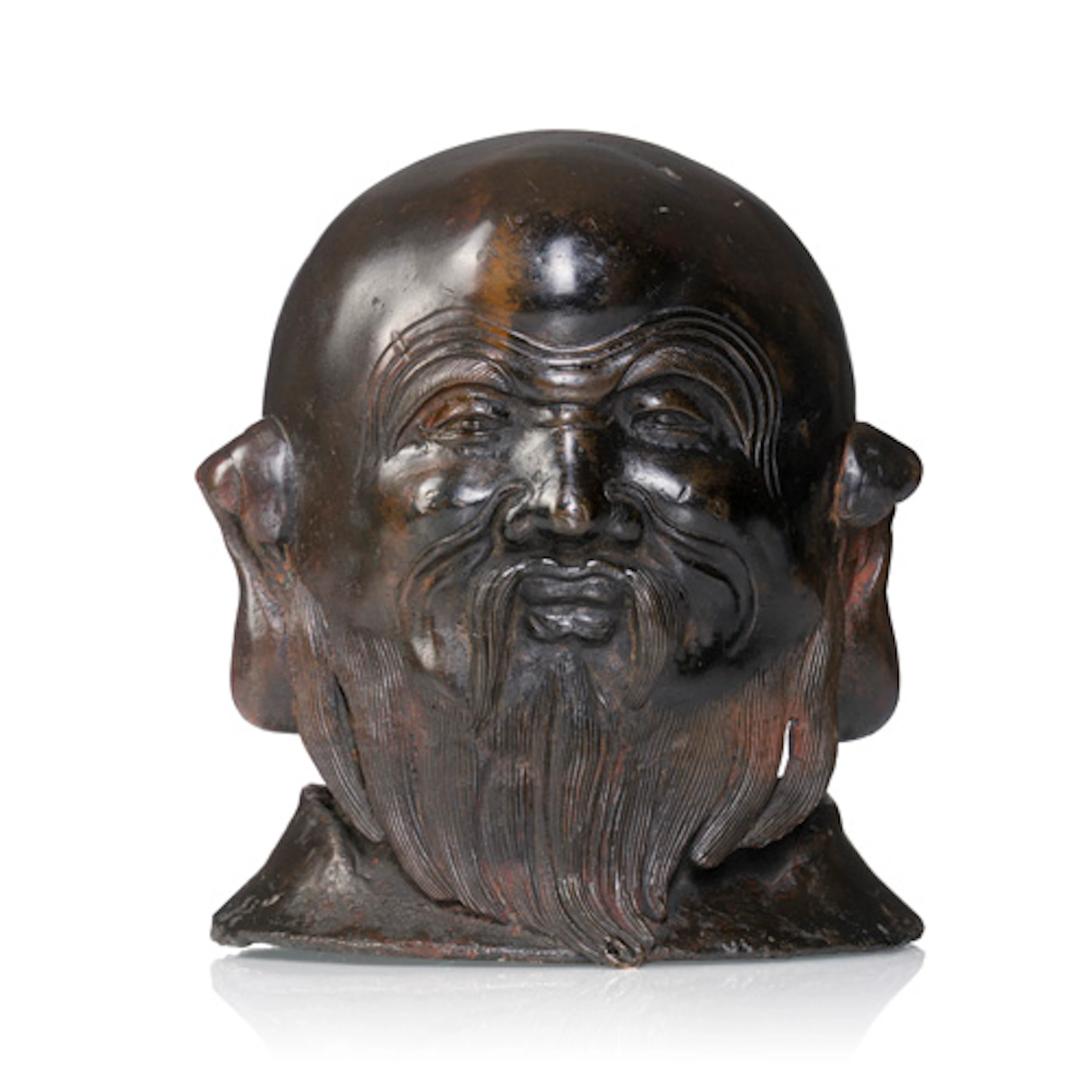 883 Kopf des Laozi. China, Wohl Ming-Dynastie. 1364–1644.