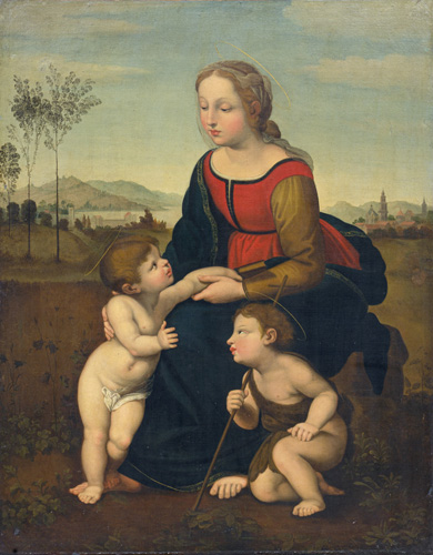 005 Raffael Sanzio da Urbino (nach) "Maria mit Christuskind und Johannes