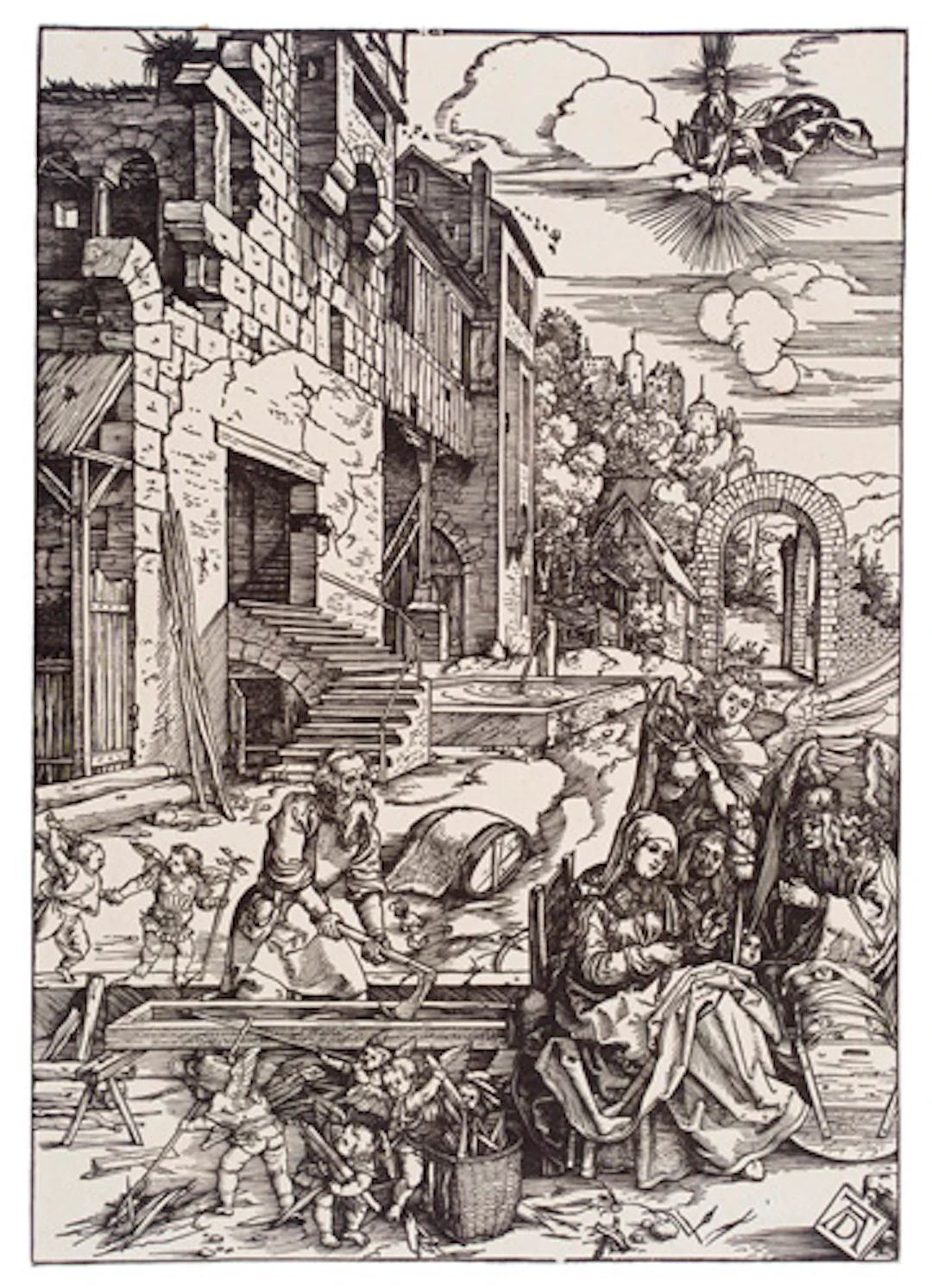 222 Albrecht Dürer "Aufenthalt in Ägypten". Um 1502.