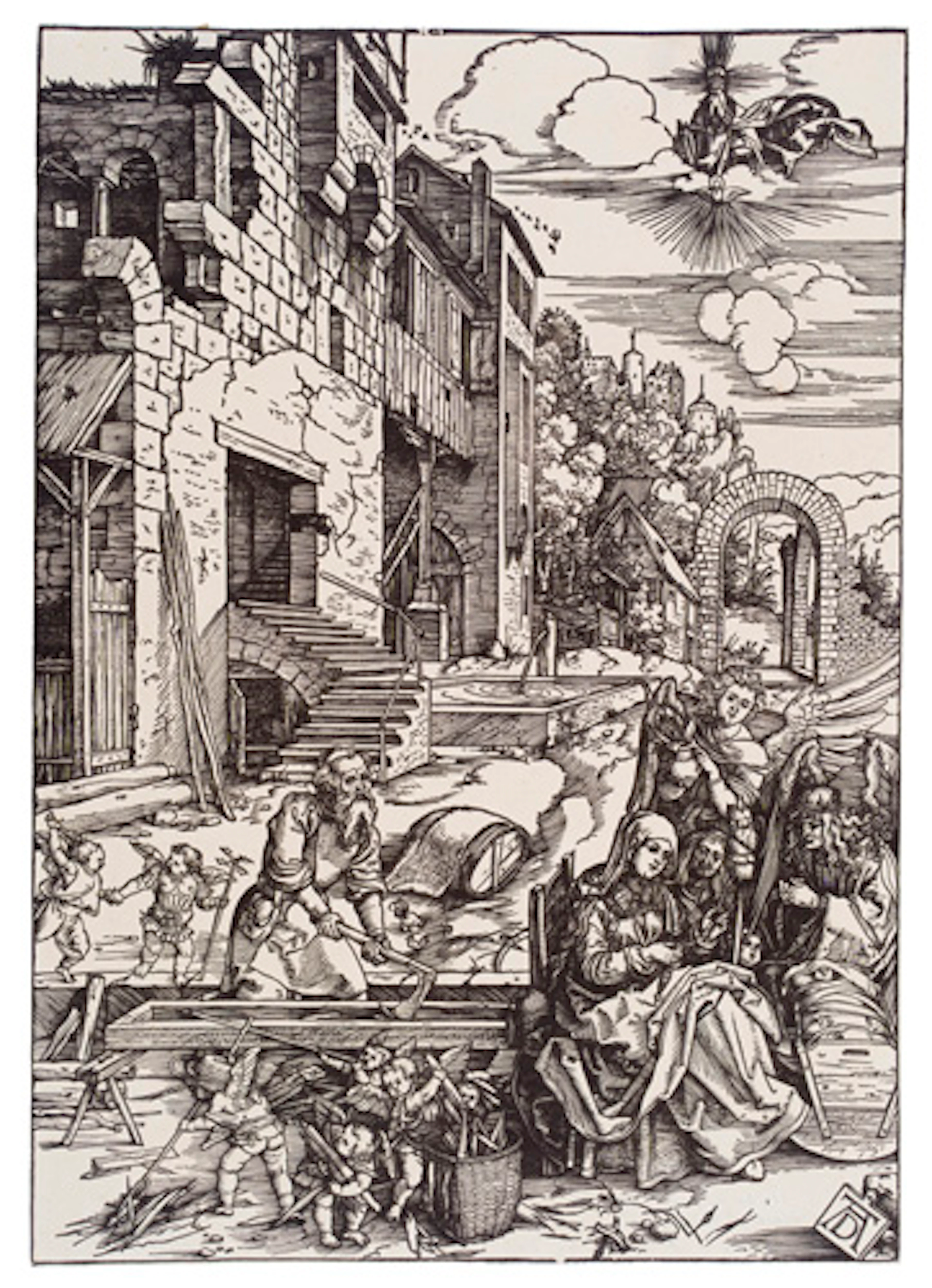 222 Albrecht Dürer "Aufenthalt in Ägypten". Um 1502.