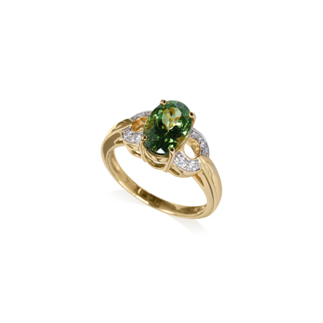 826 Diopsid-Solitärring (ca. 2,4 ct).