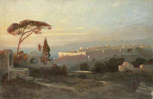 016 Johann Andreas Herrenburg, Blick vom Ölberg auf die Altstadt von