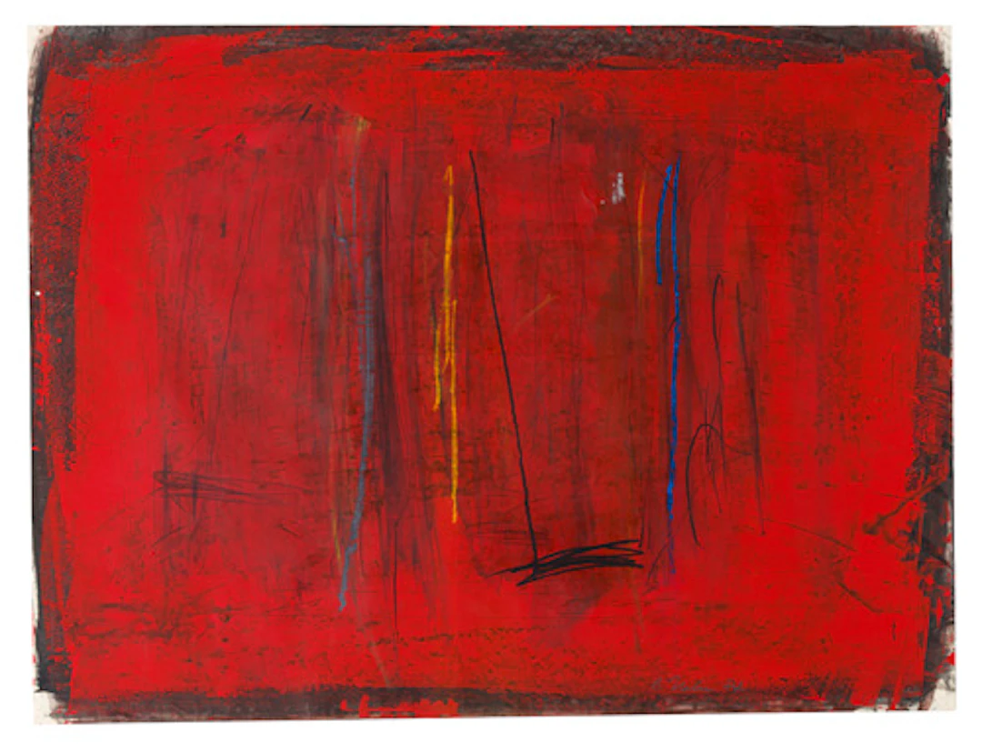 137 Bernd Hahn "Auf Rot". 1987.