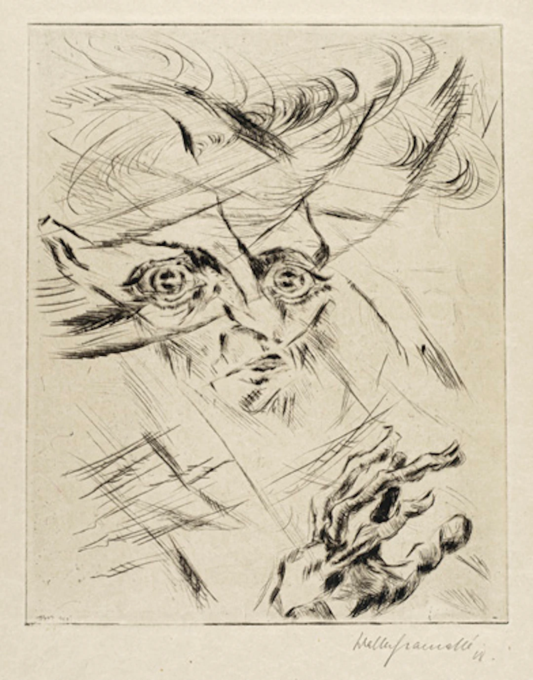 286 Walter Gramatté "Die große Angst". 1918.