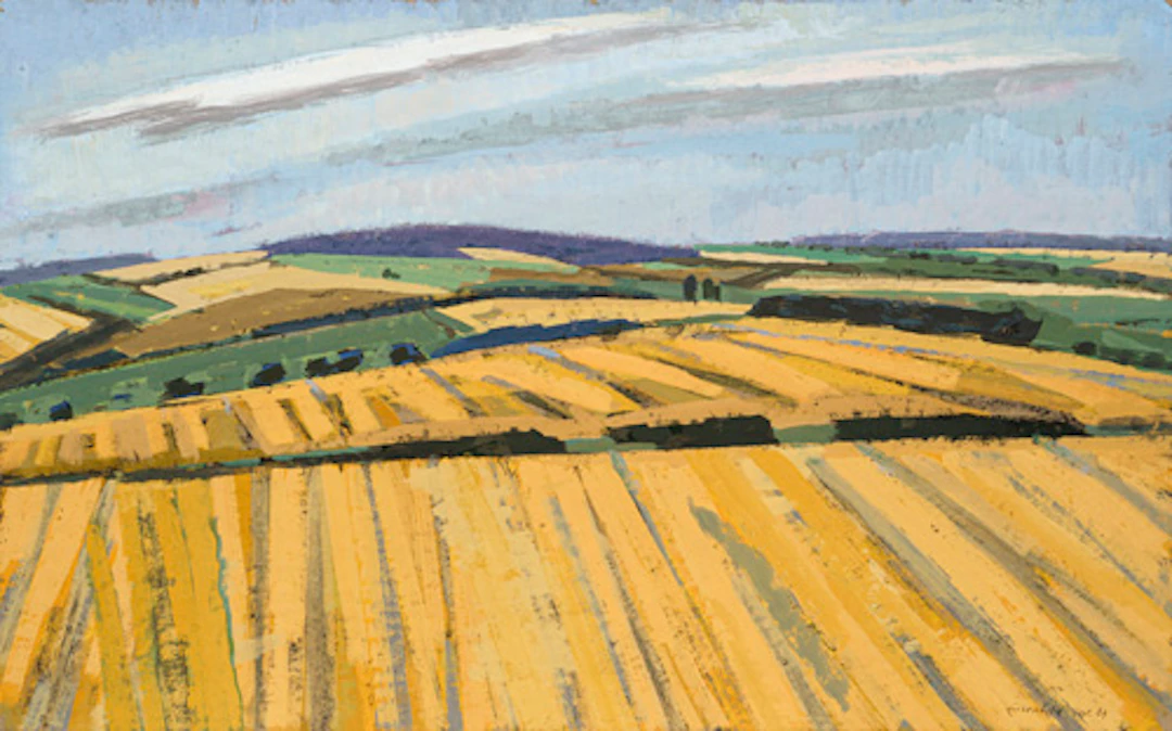 128 Ulrich Eisenfeld "Sommerlandschaft im Vorerzgebirge". 1984.