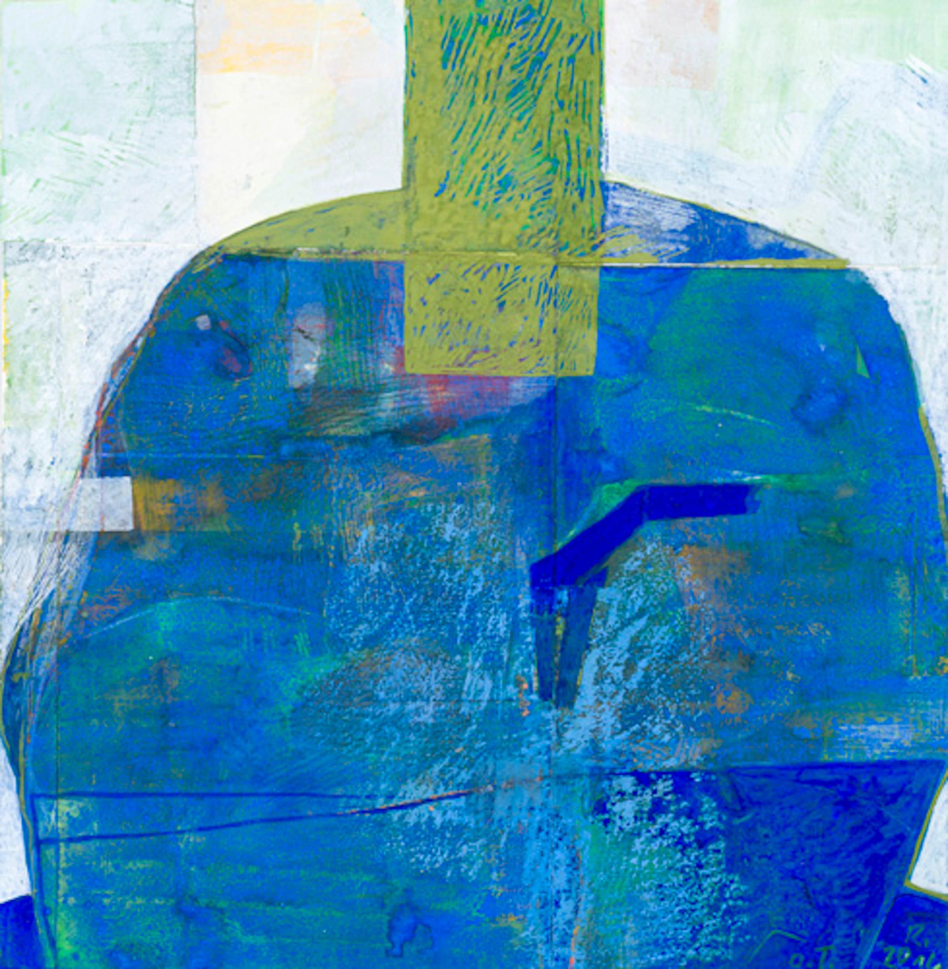 564 Lothar Rericha, Blauer Kopf / "Der Wächter" / "Die Königin". 2009.