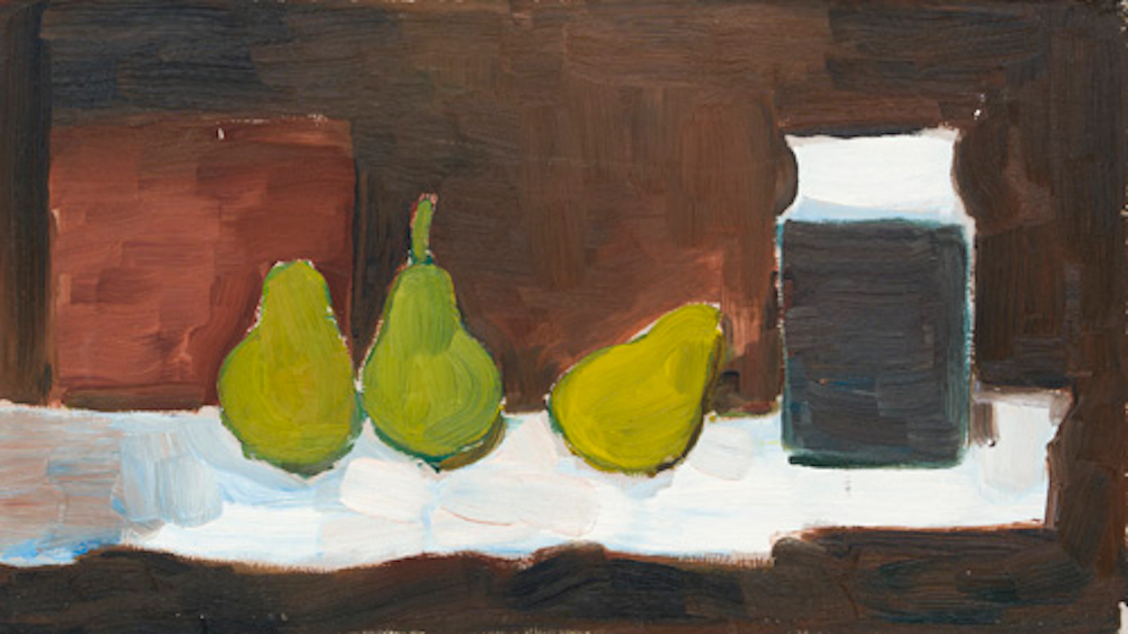 186 Herbert Naumann, Drei Birnen und Glas beieinander. 1978.