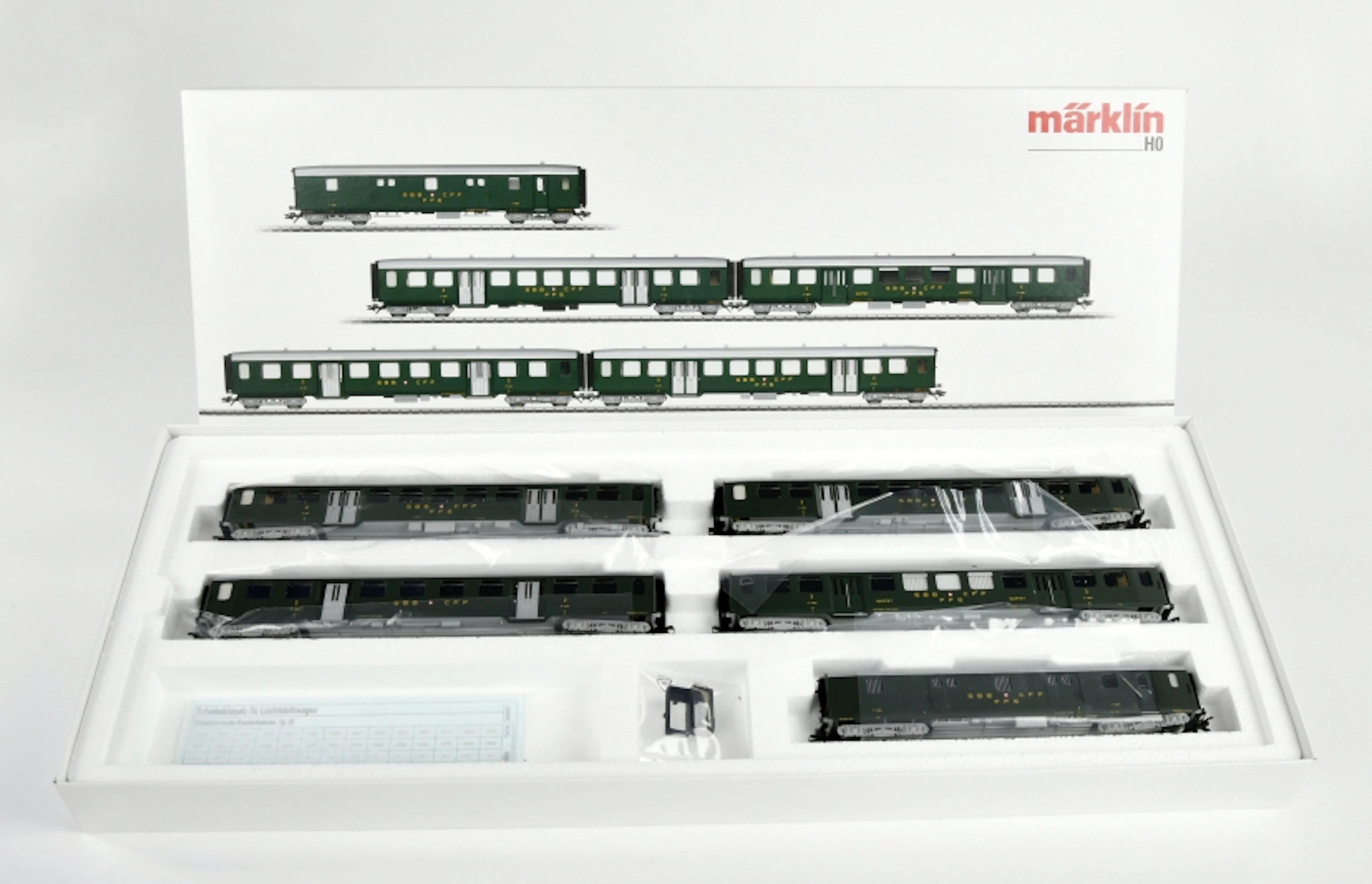 Märklin, 43369 Leichtstahlwagen-Set zur Ae 3/6 I