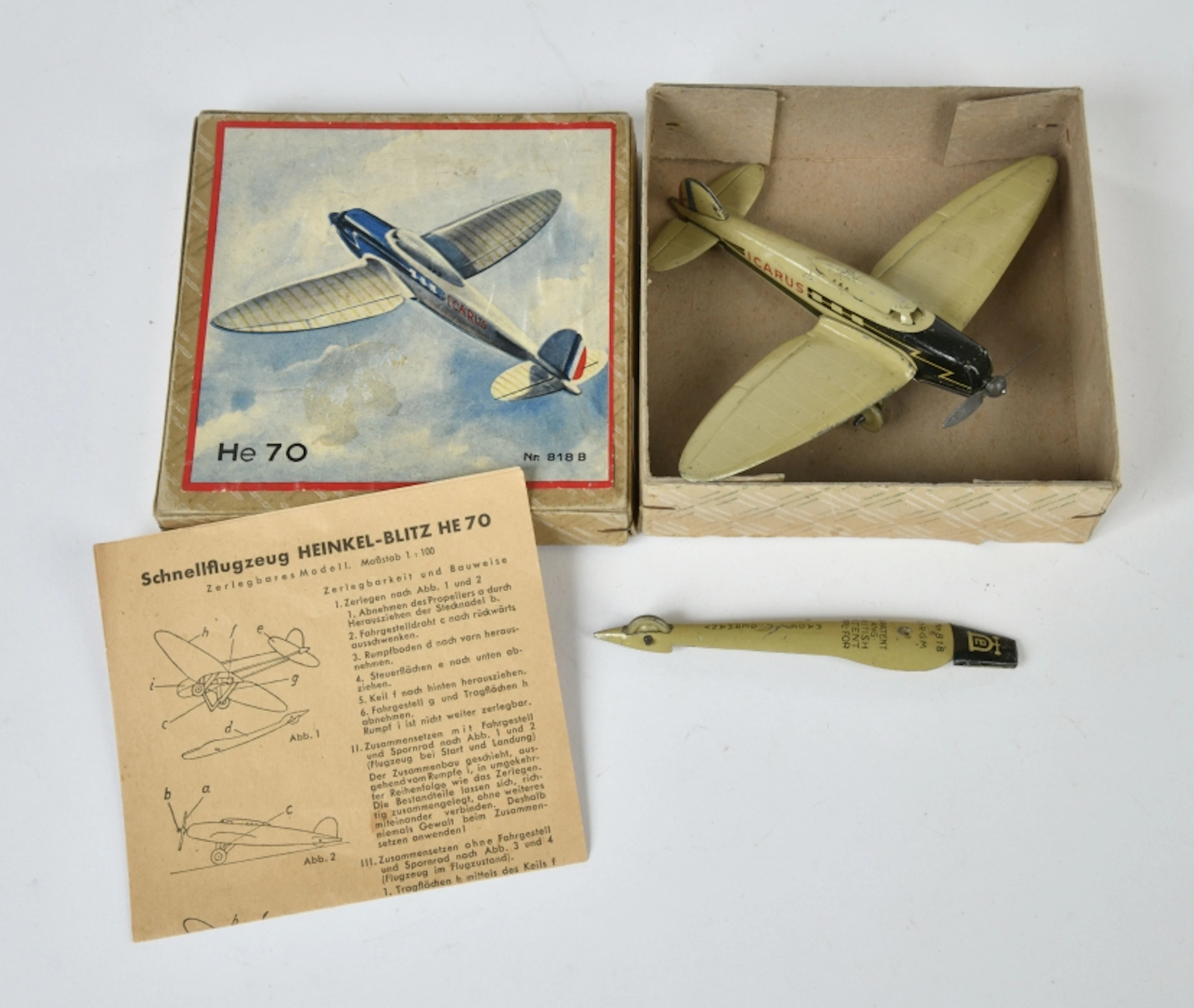 Lehmann, Heinkel Ziviliflugzeug Icarus He 70