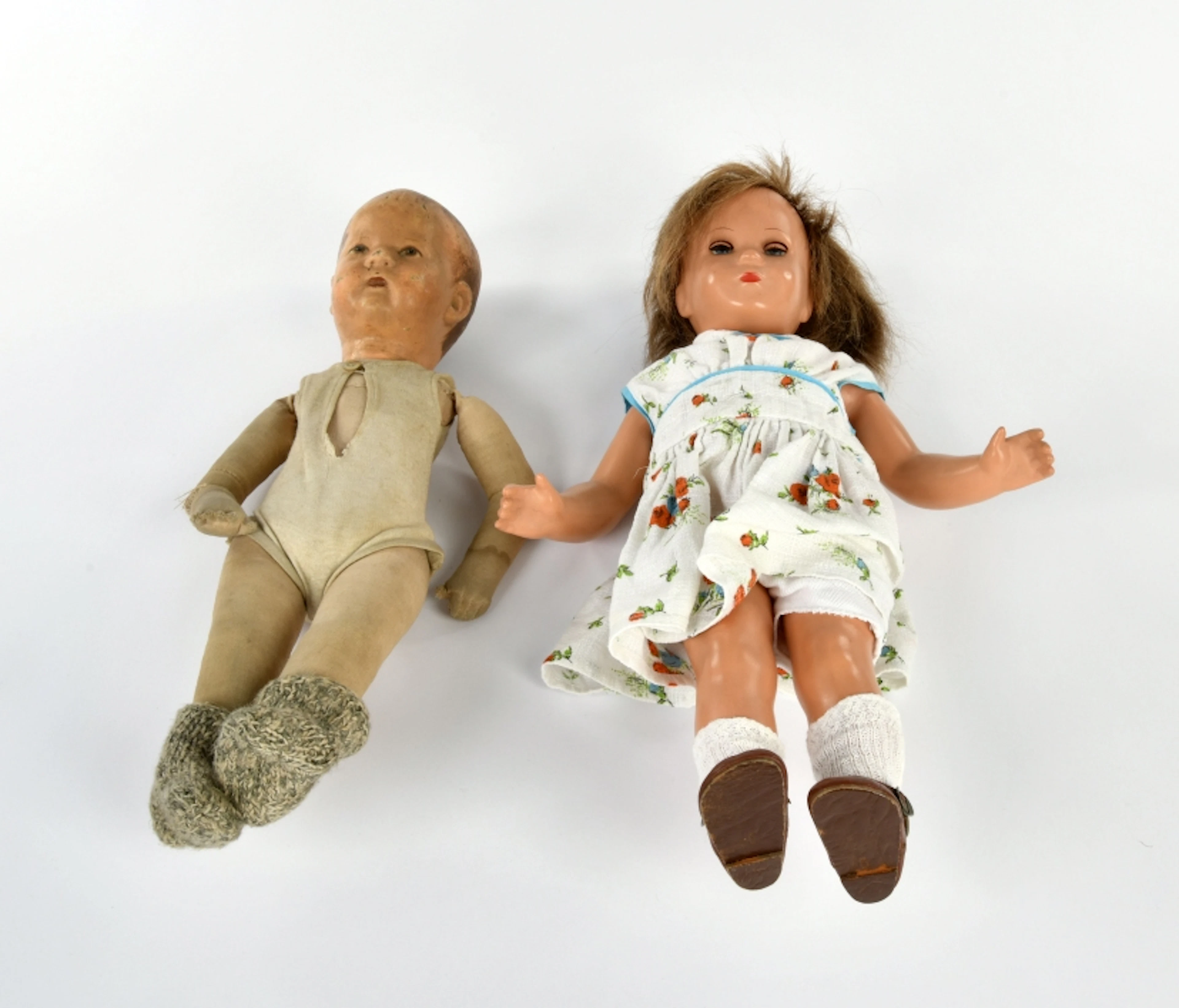 Käthe Kruse und Schildkröt, 2 Puppen