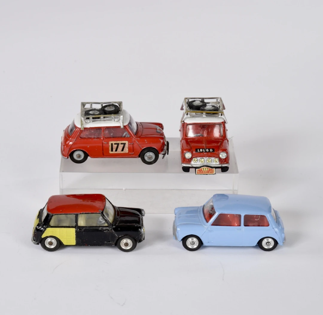 Corgi Toys, 4x Mini, Monte Carlo u.a.