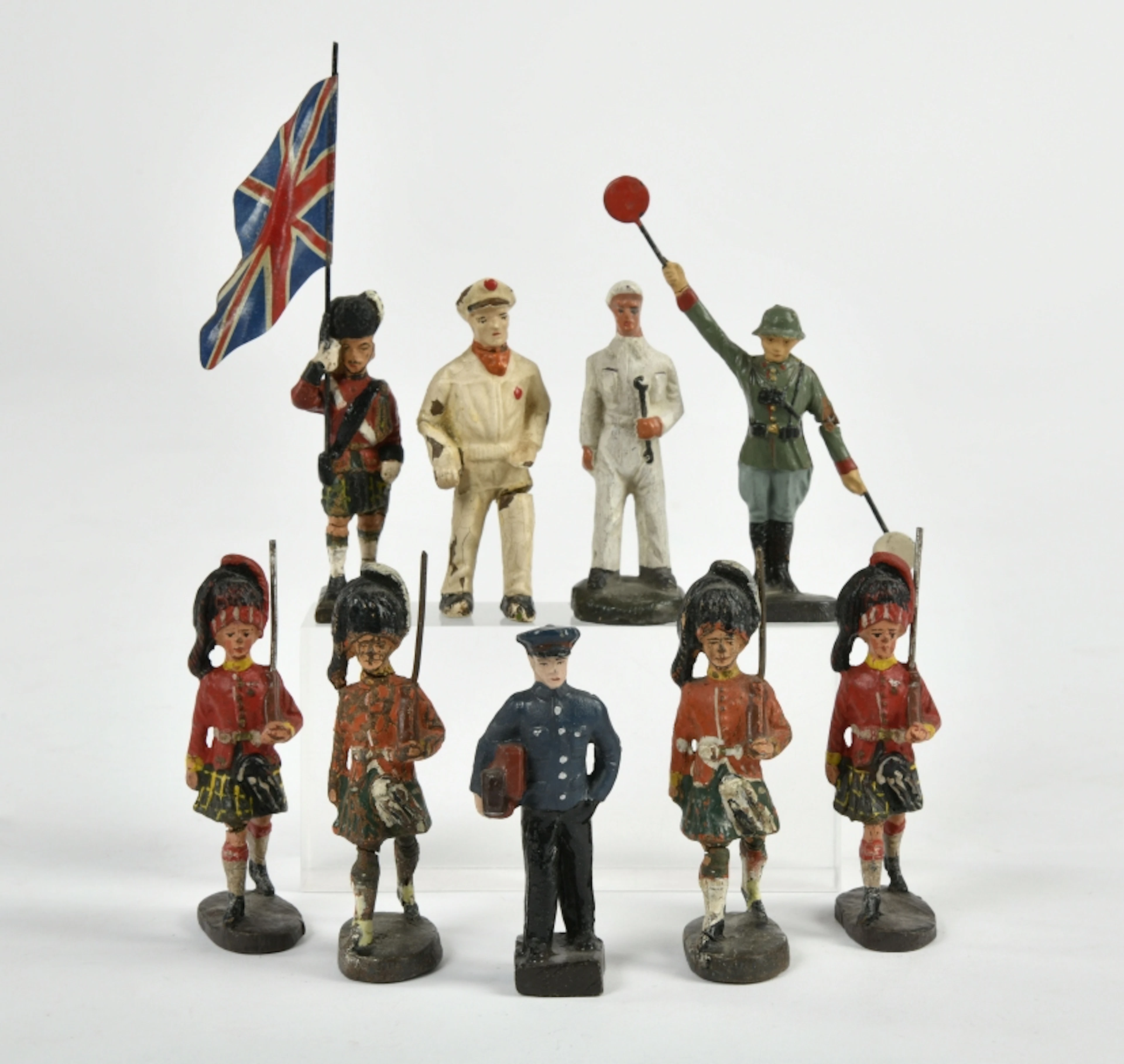 Elastolin u.a., 7 cm Figuren, Arnold Takwart u.a.