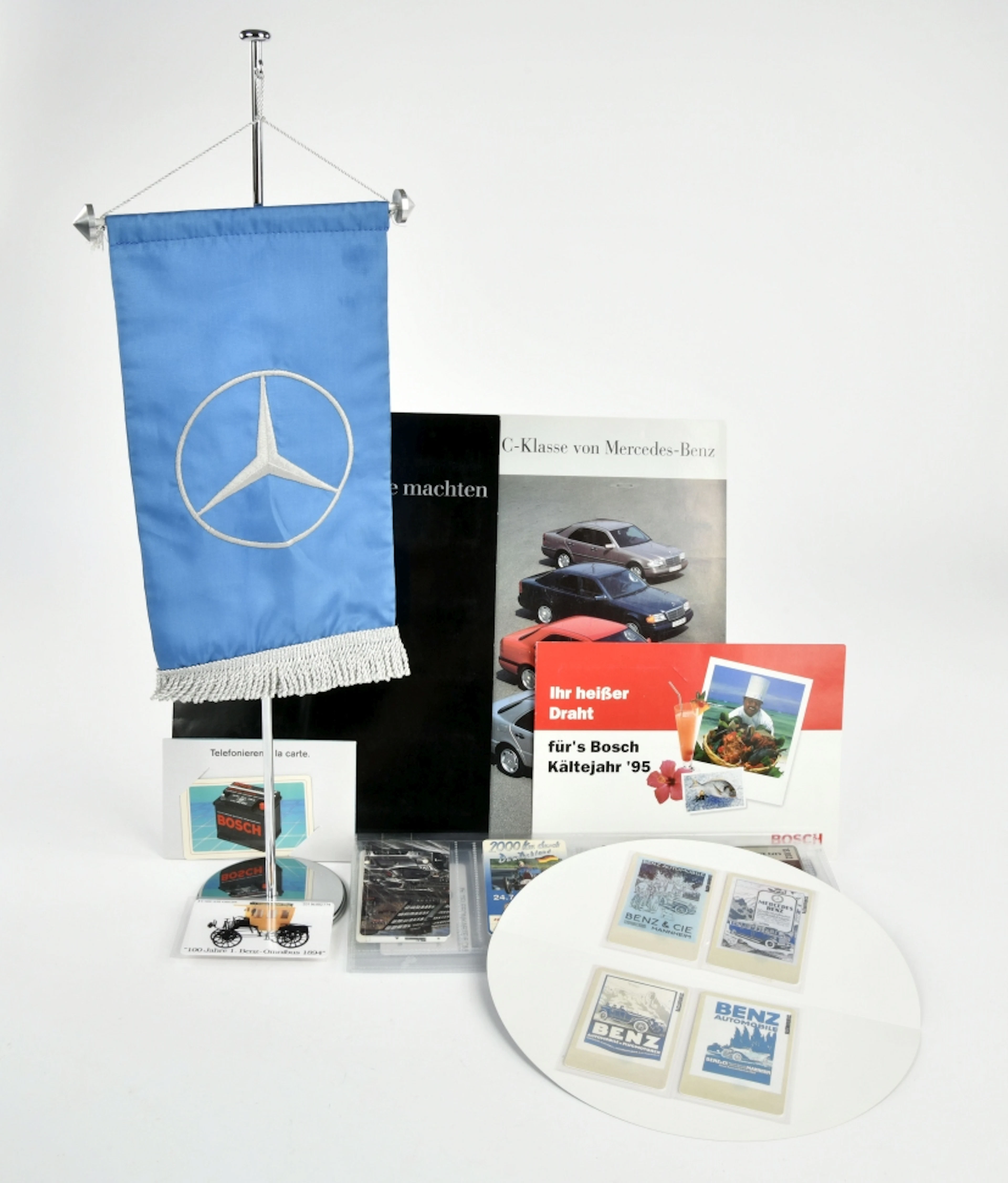 Mercedes Benz Telefonkarten & Tischfahne