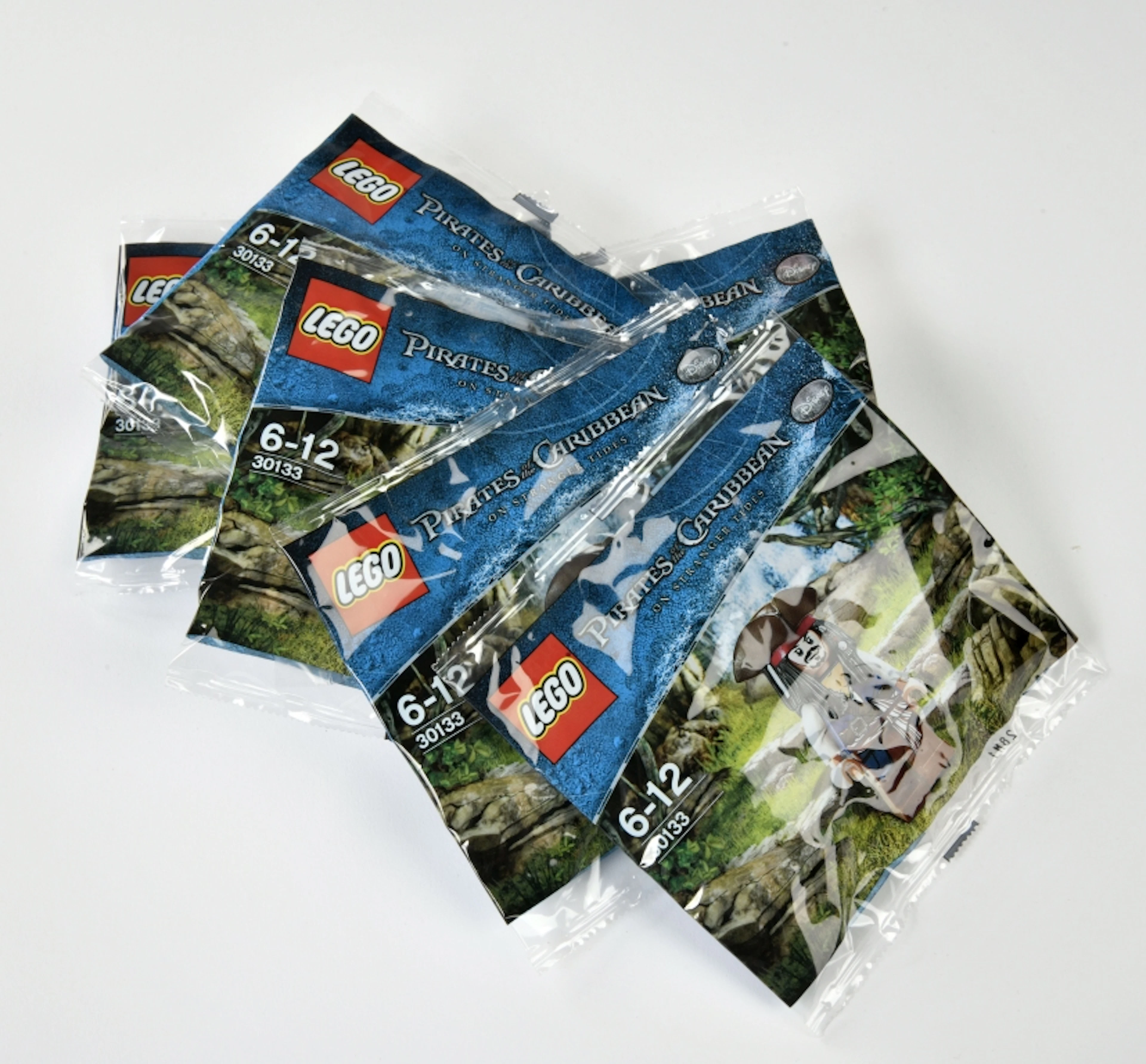 Lego, 6x 30133 Captain Jack Sparrow Polybag